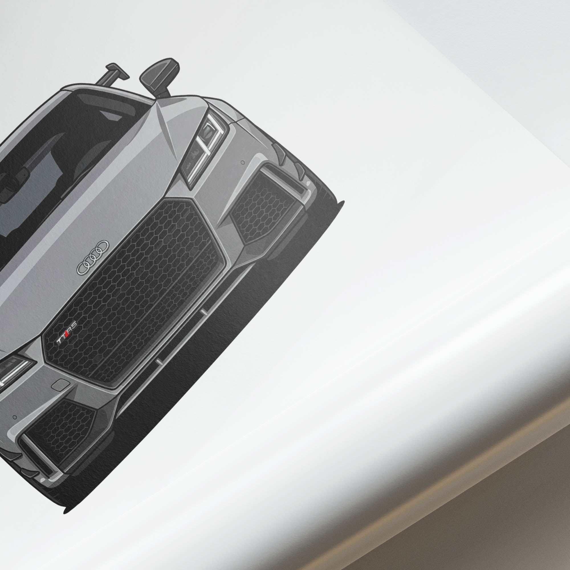 2018 Audi TT RS MK3 Nardo – Car Print (Front)