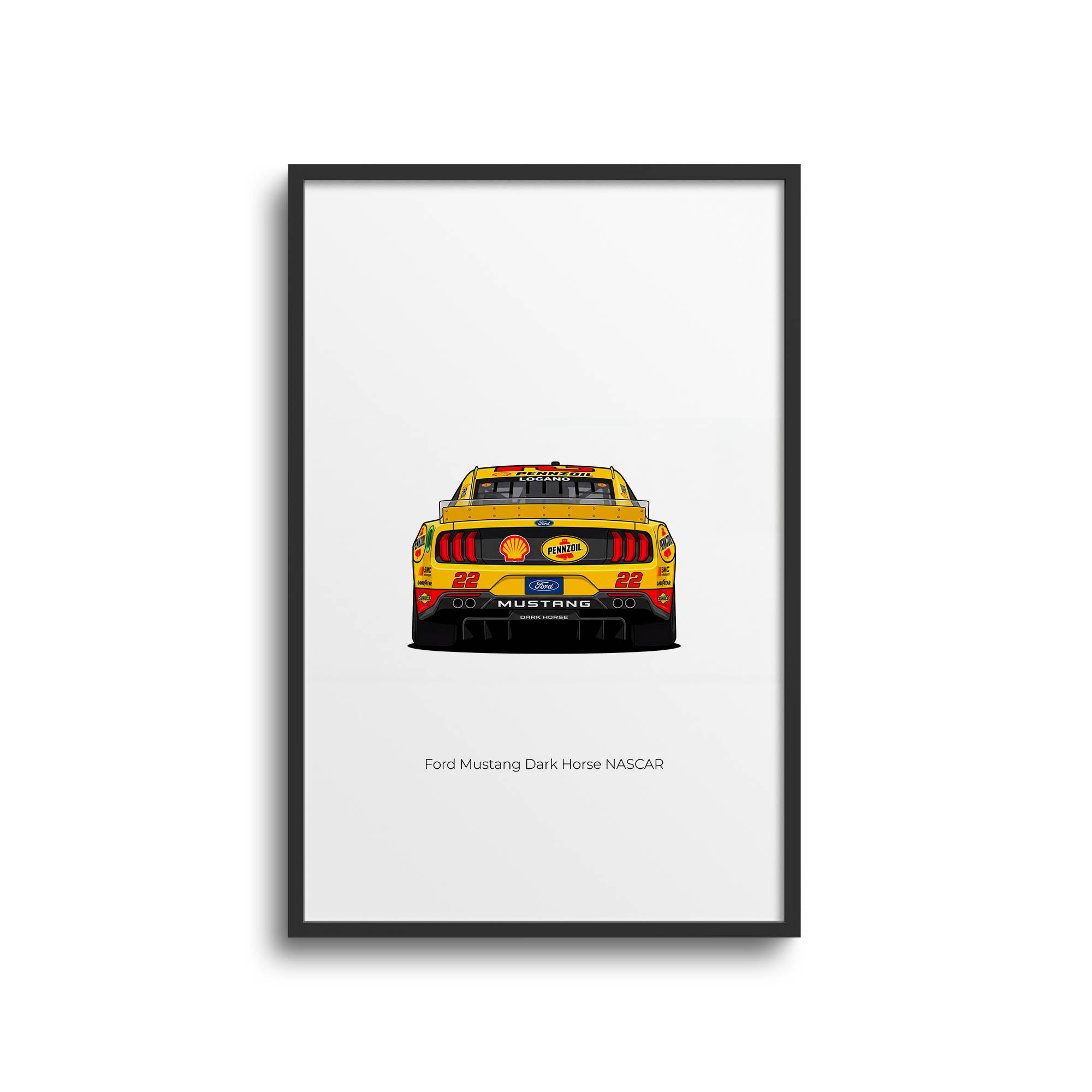 2025 Ford Mustang – Car Print