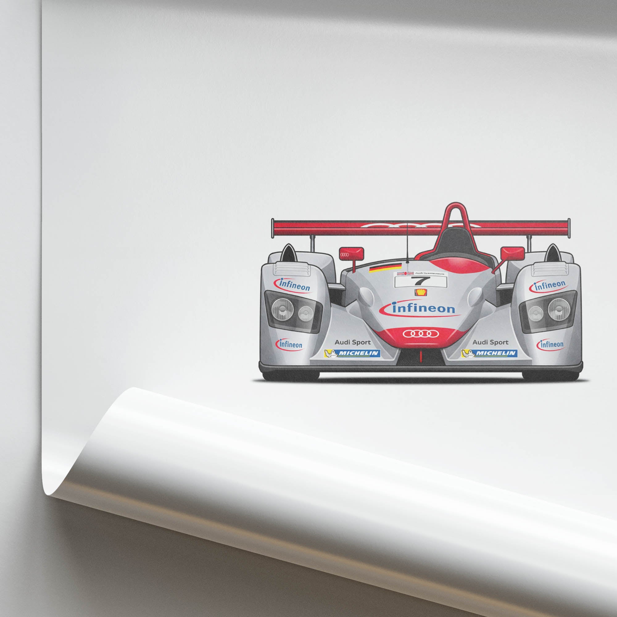 2000 Audi R8 Lmp Tom Kristensen Infineon – Car Print