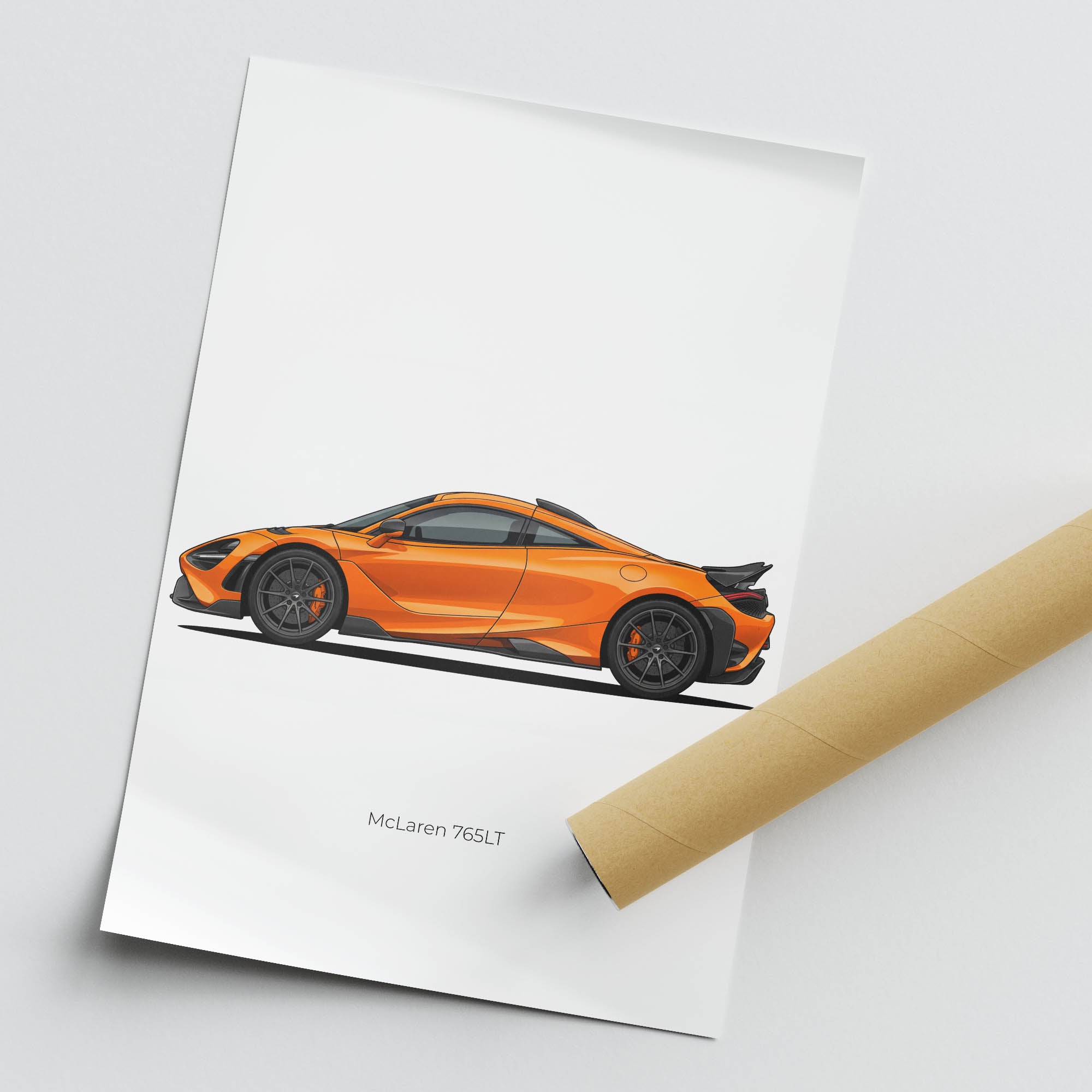 2021 McLaren 765LT Nardo – Car Print (Side)