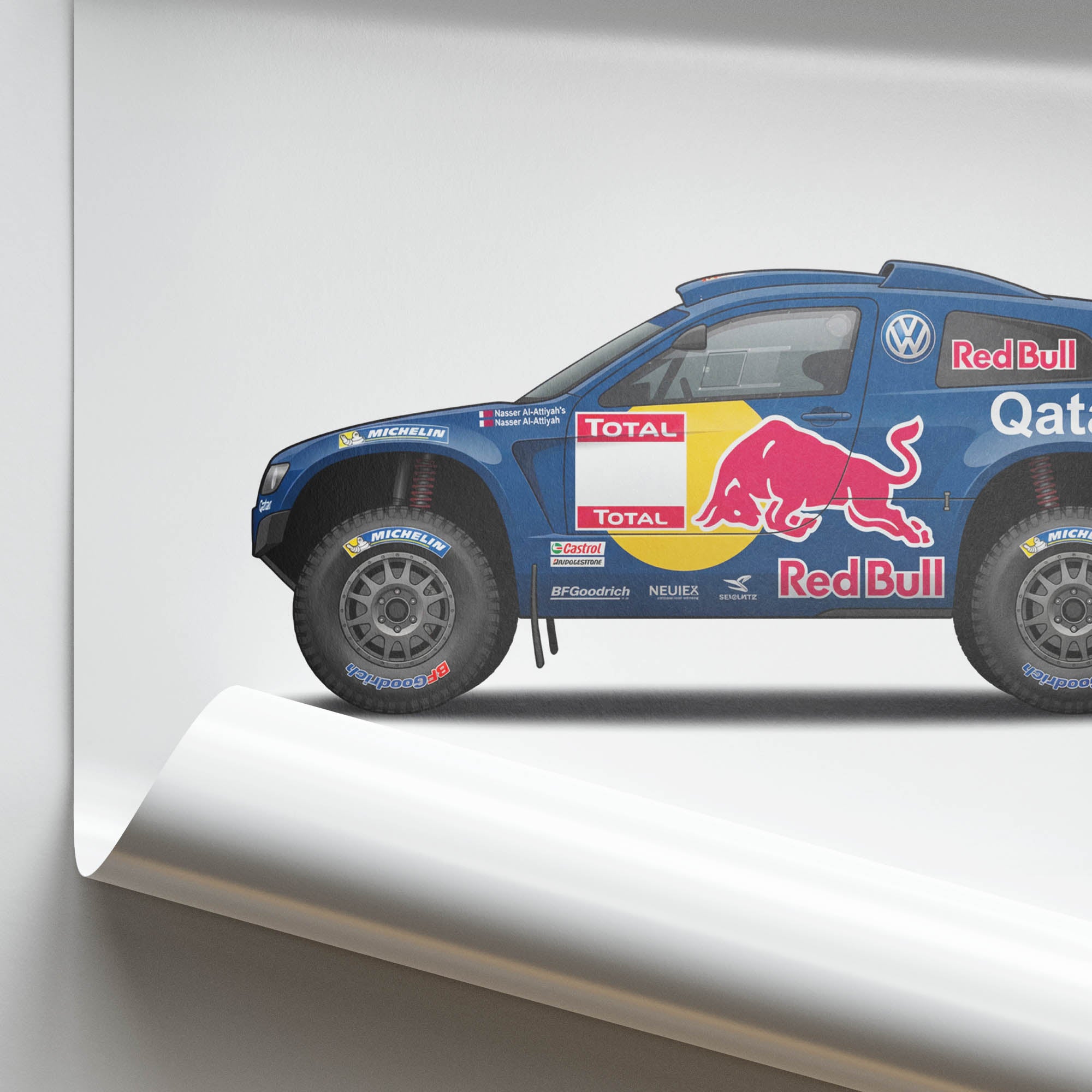 2011 Volkswagen Race Touareg 3 Nasser – Car Print