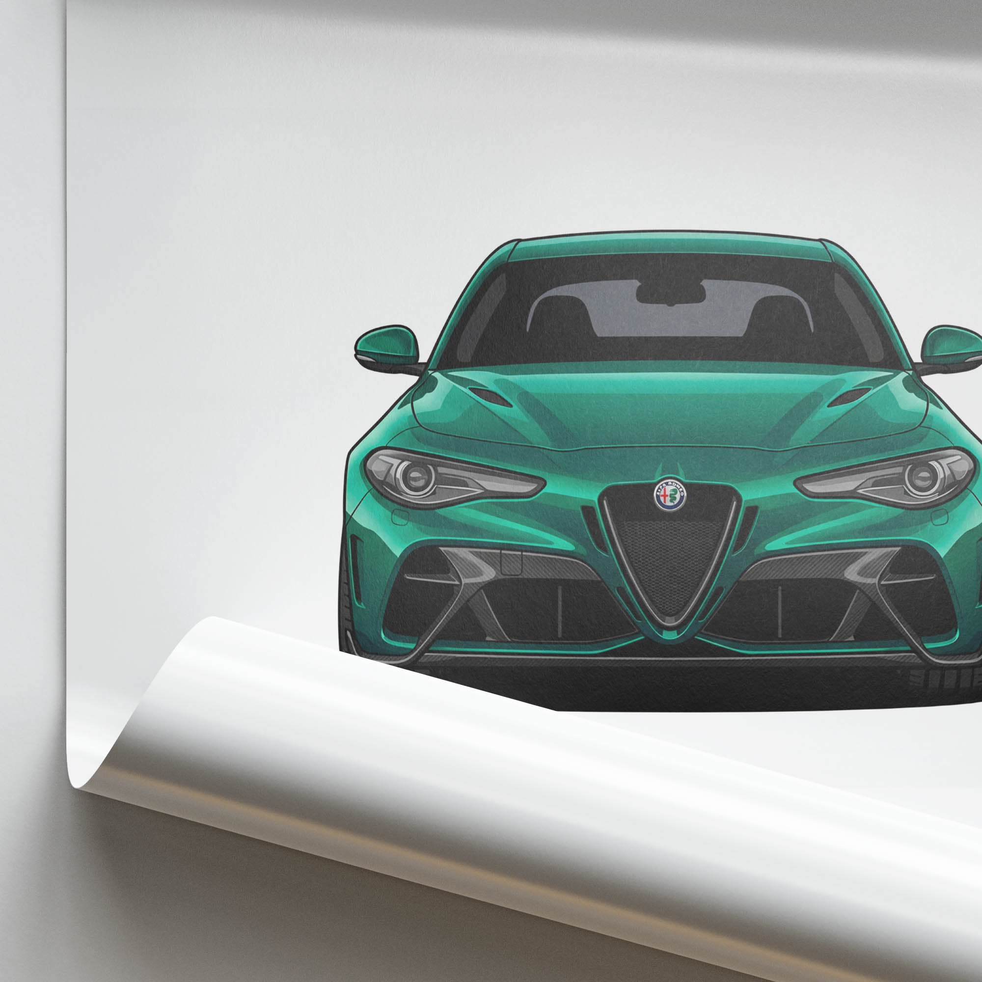 2020 Alfa Romeo Giulia Gtam Montreal – Car Print
