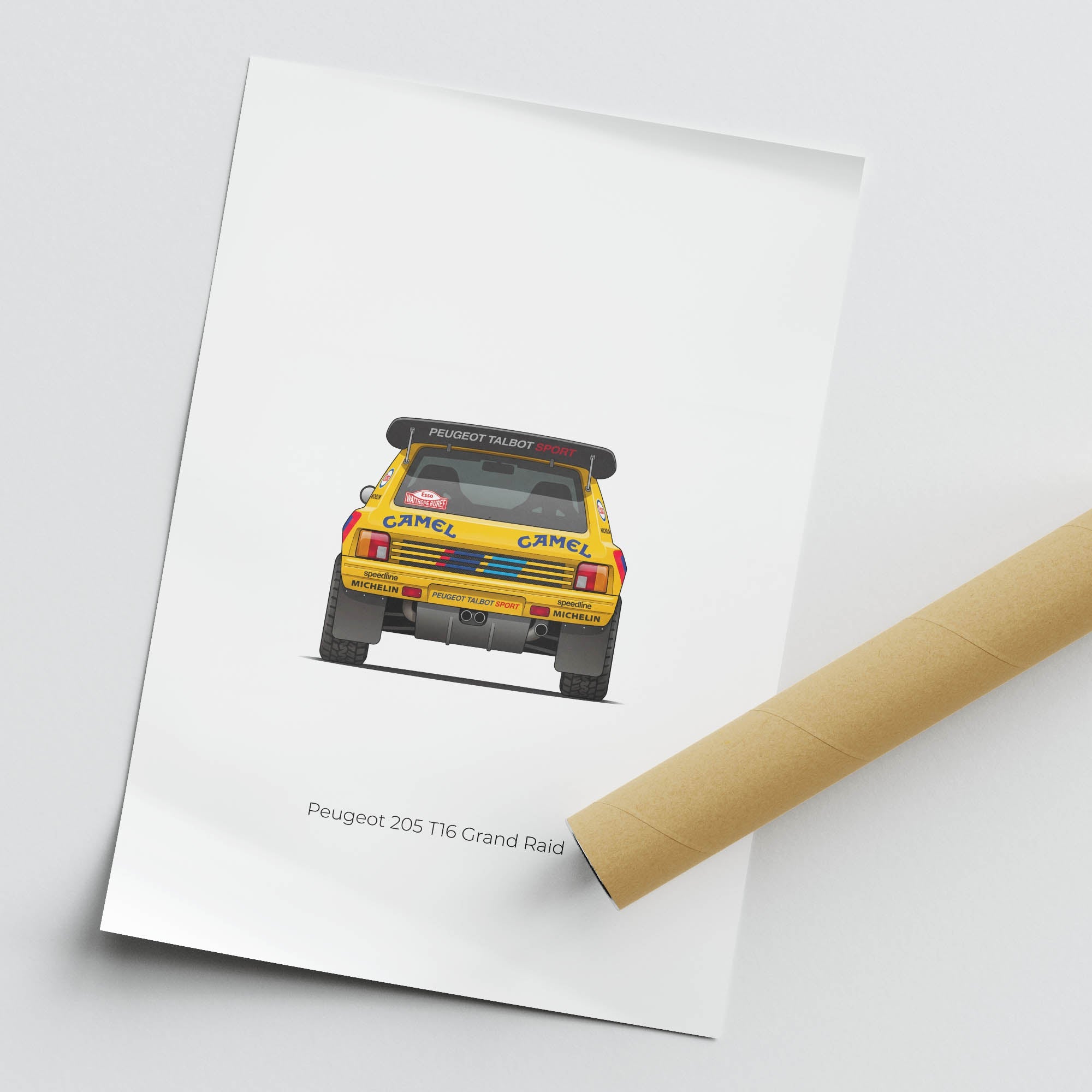 1987 Peugeot 205 T16 Grand – Car Print
