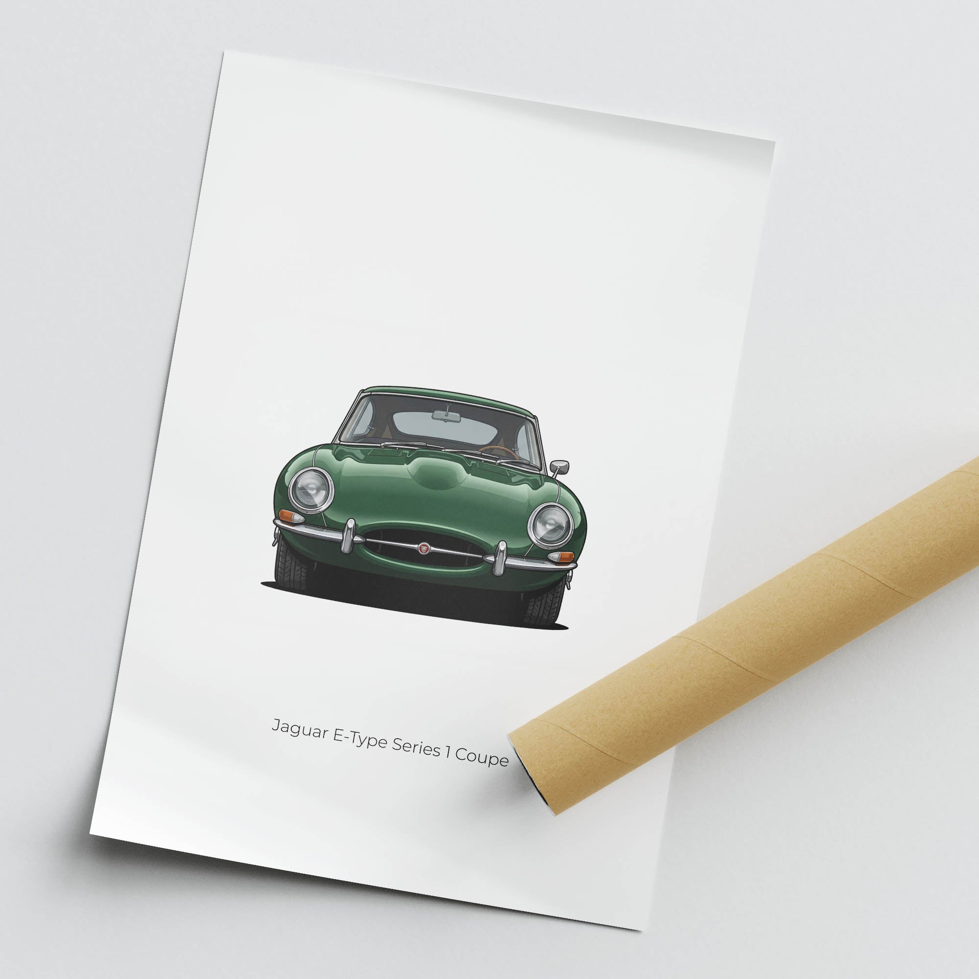 1961 Jaguar E Type Series 1 Coupe British – Car Print