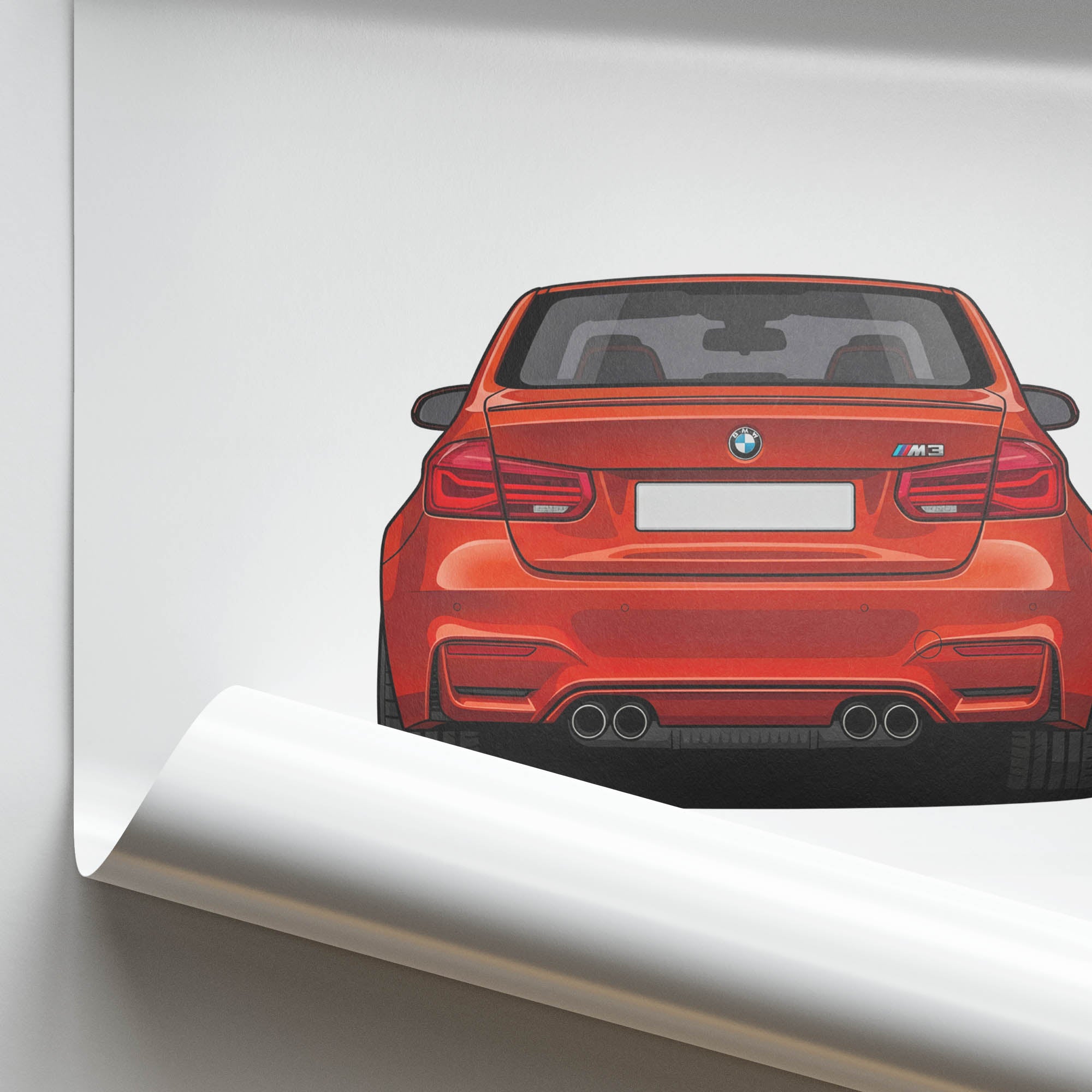 2015 BMW M3 Sedan F80 Sakhir – Car Print