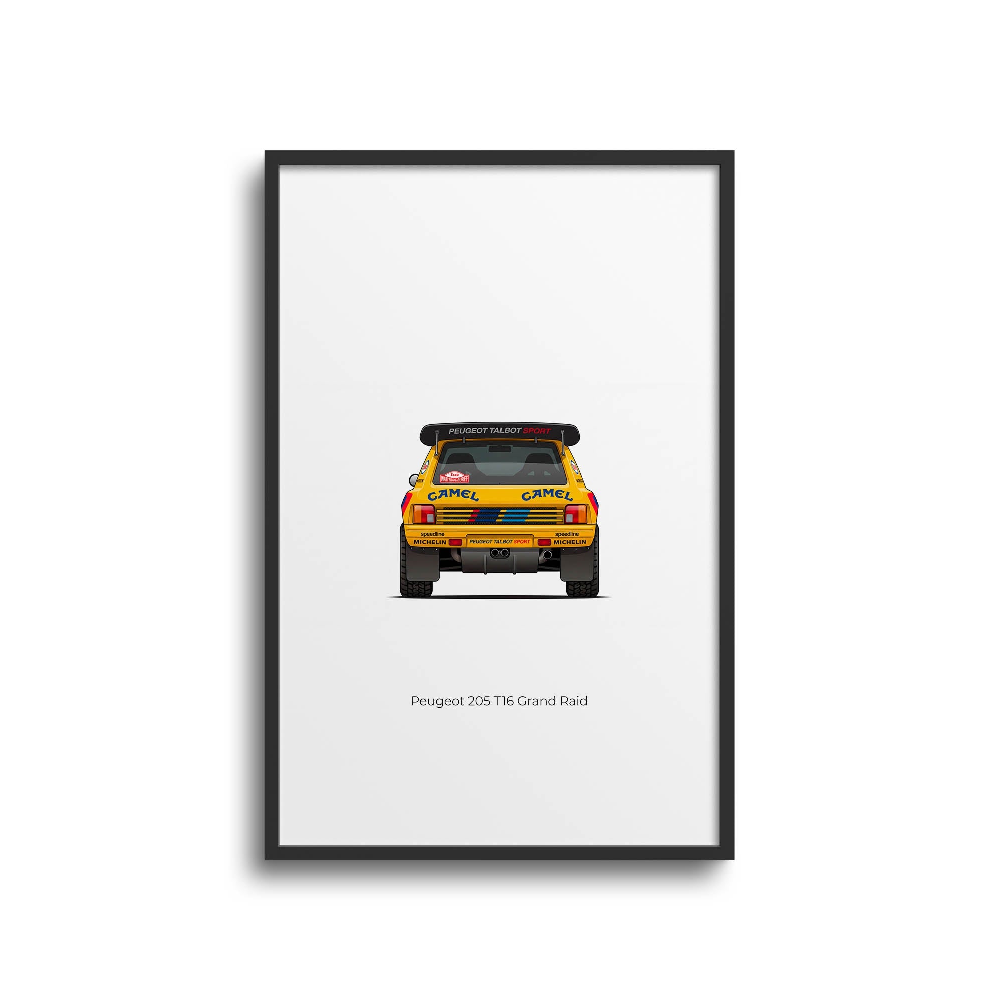 1987 Peugeot 205 T16 Grand – Car Print