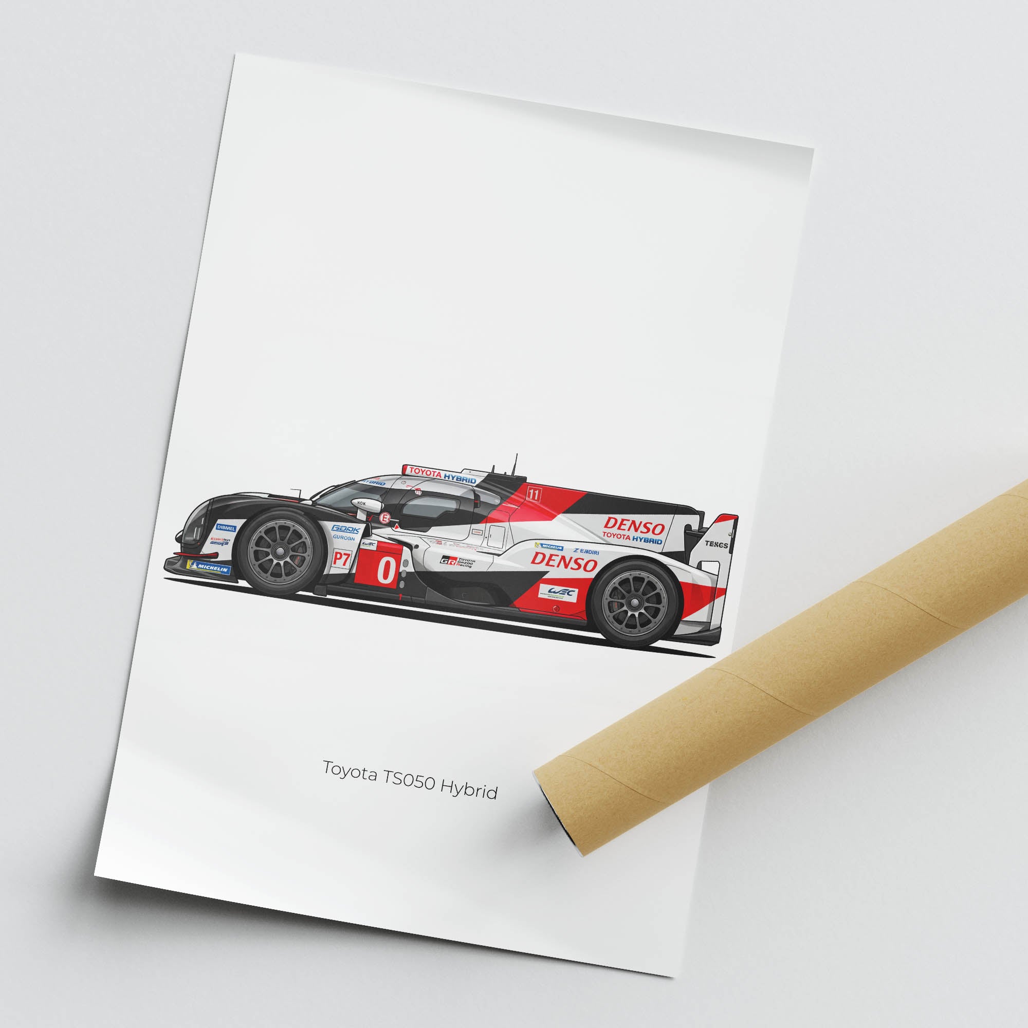 2018 Toyota TS050 Hybrid – Car Print (Side)