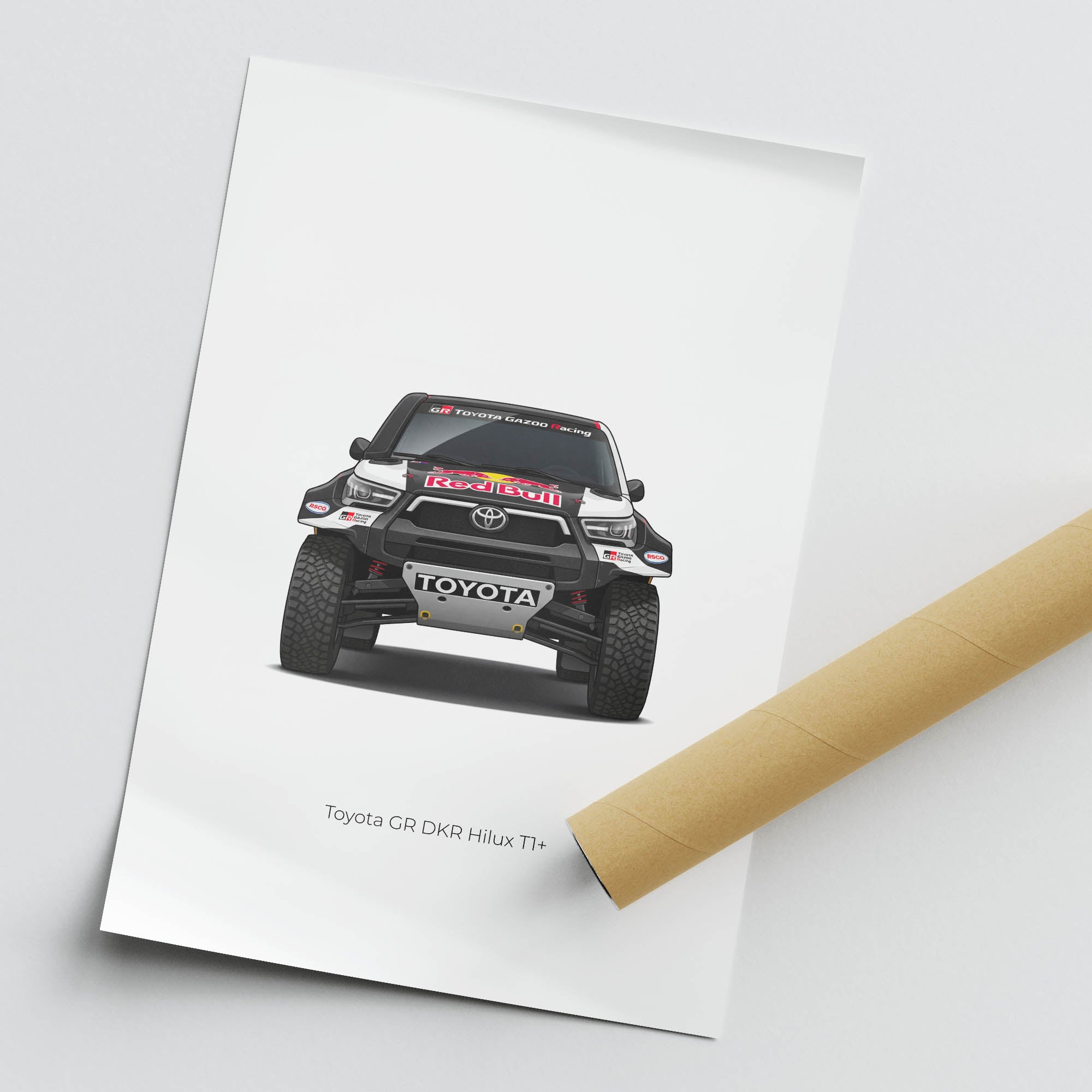 2022 Toyota GR DKR Hilux T1 Nasser Al Attiyah – Car Print