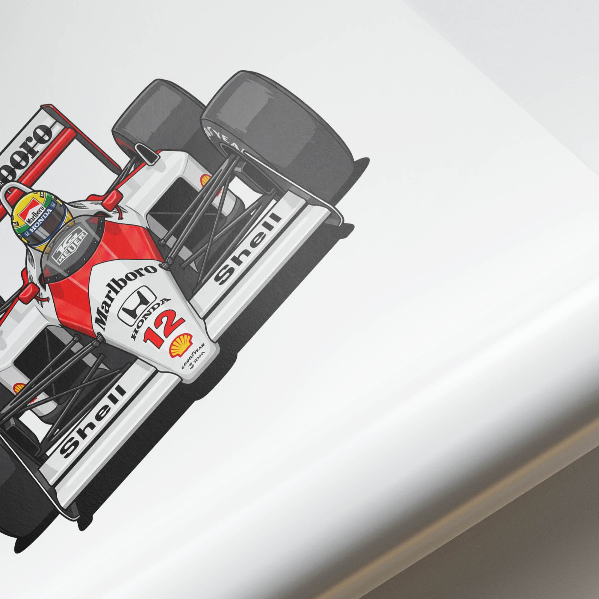 1988 McLaren MP4 4 Ayrton Senna – Car Print