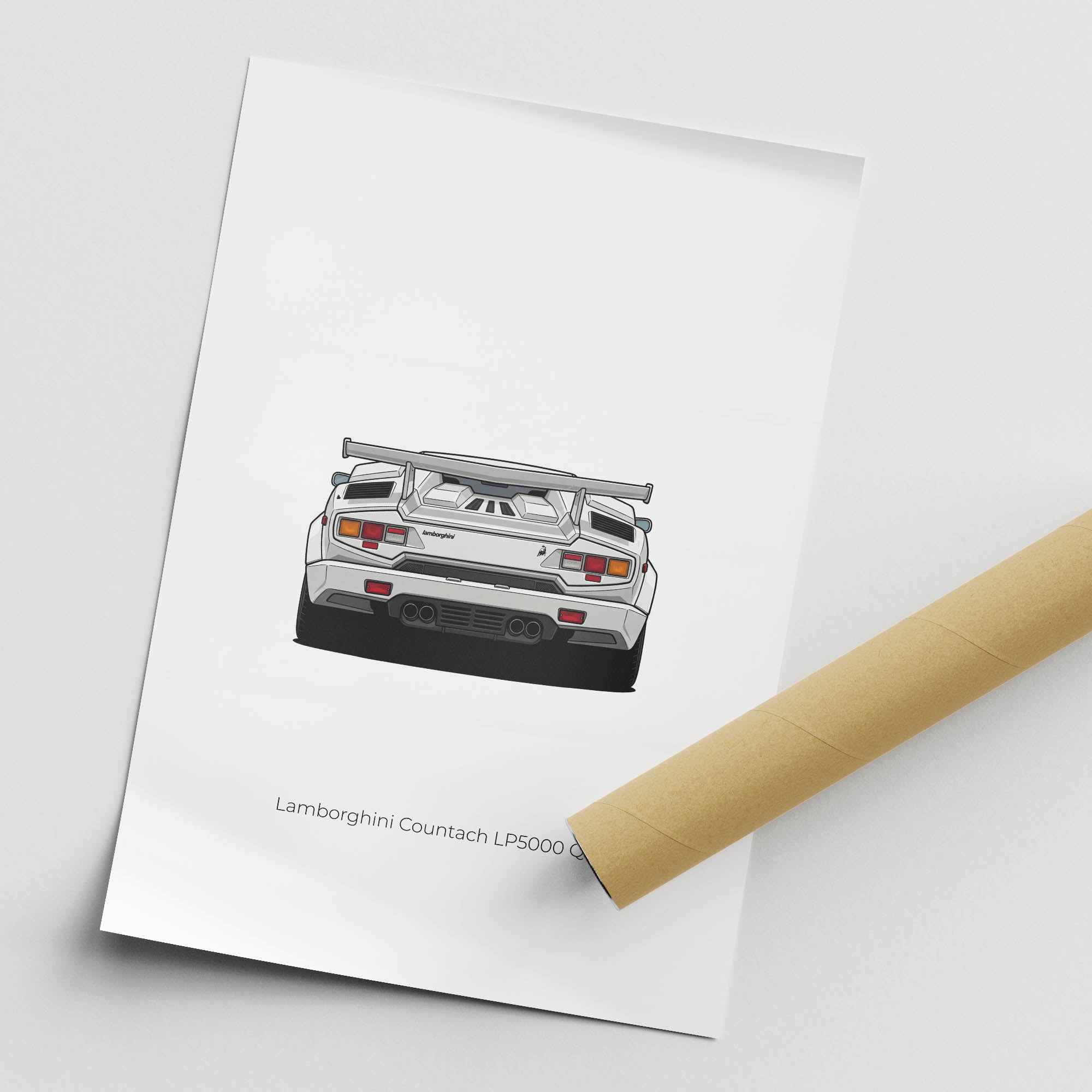 1988 Lamborghini Countach LP5000 Qv – Car Print