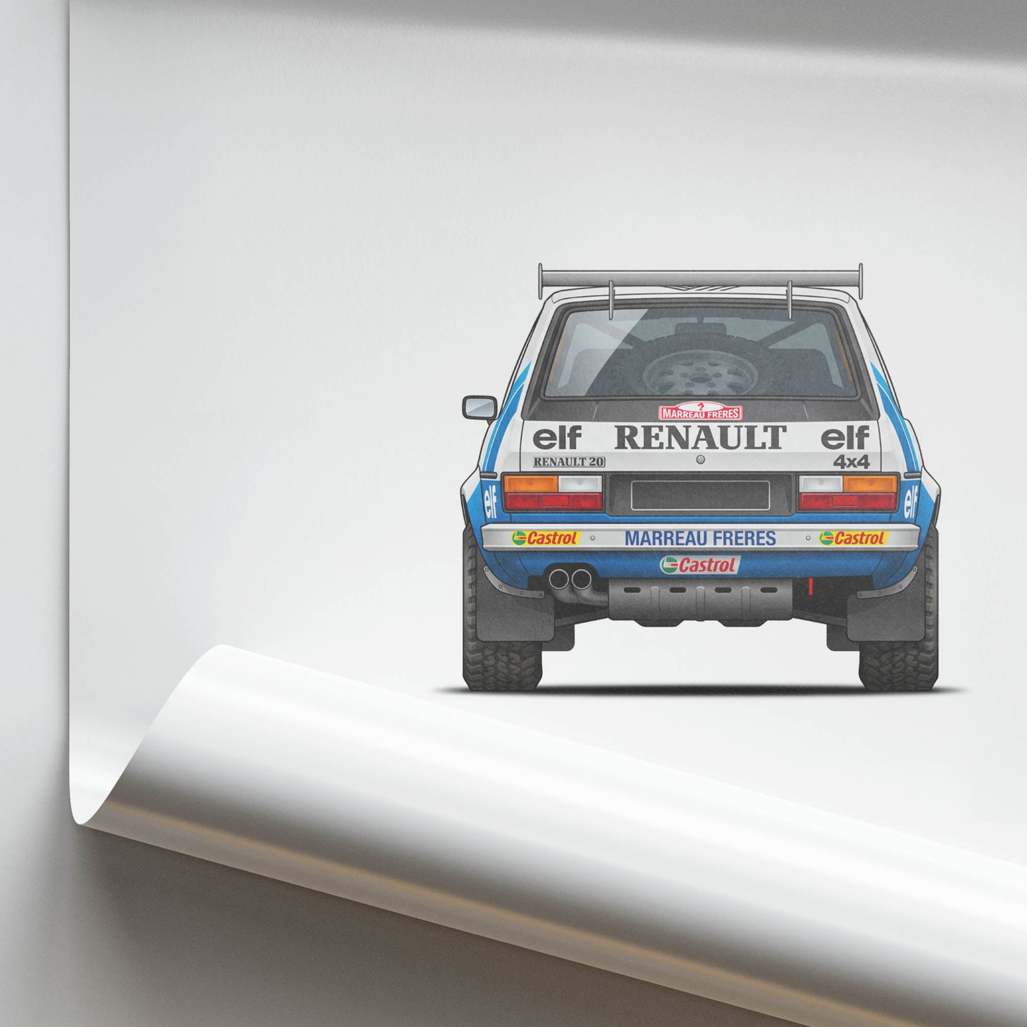 1982 Renault 20 Turbo 4X4 Marreau Brothers – Car Print