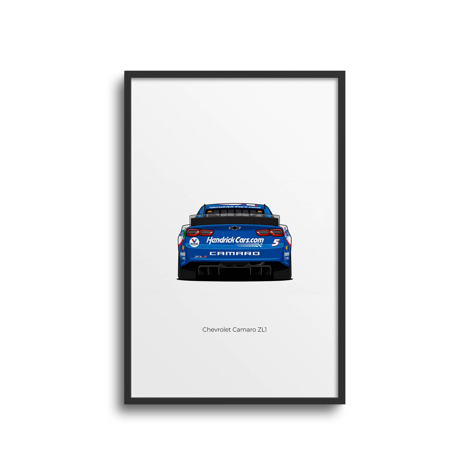 2023 Chevrolet Camaro ZL1 Kyle Larson – Car Print (Back)
