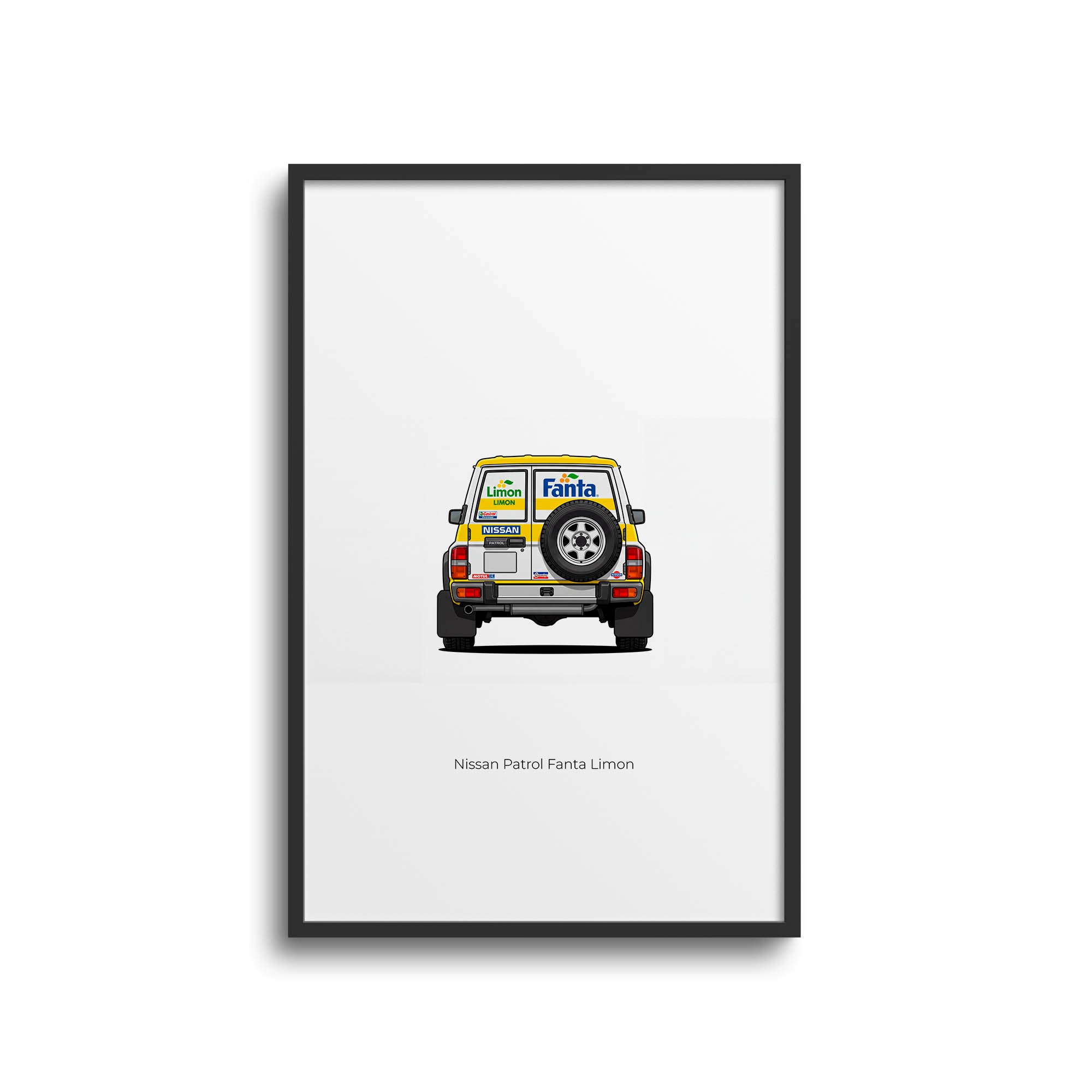 1991 Nissan Patrol Fanta Limon – Car Print