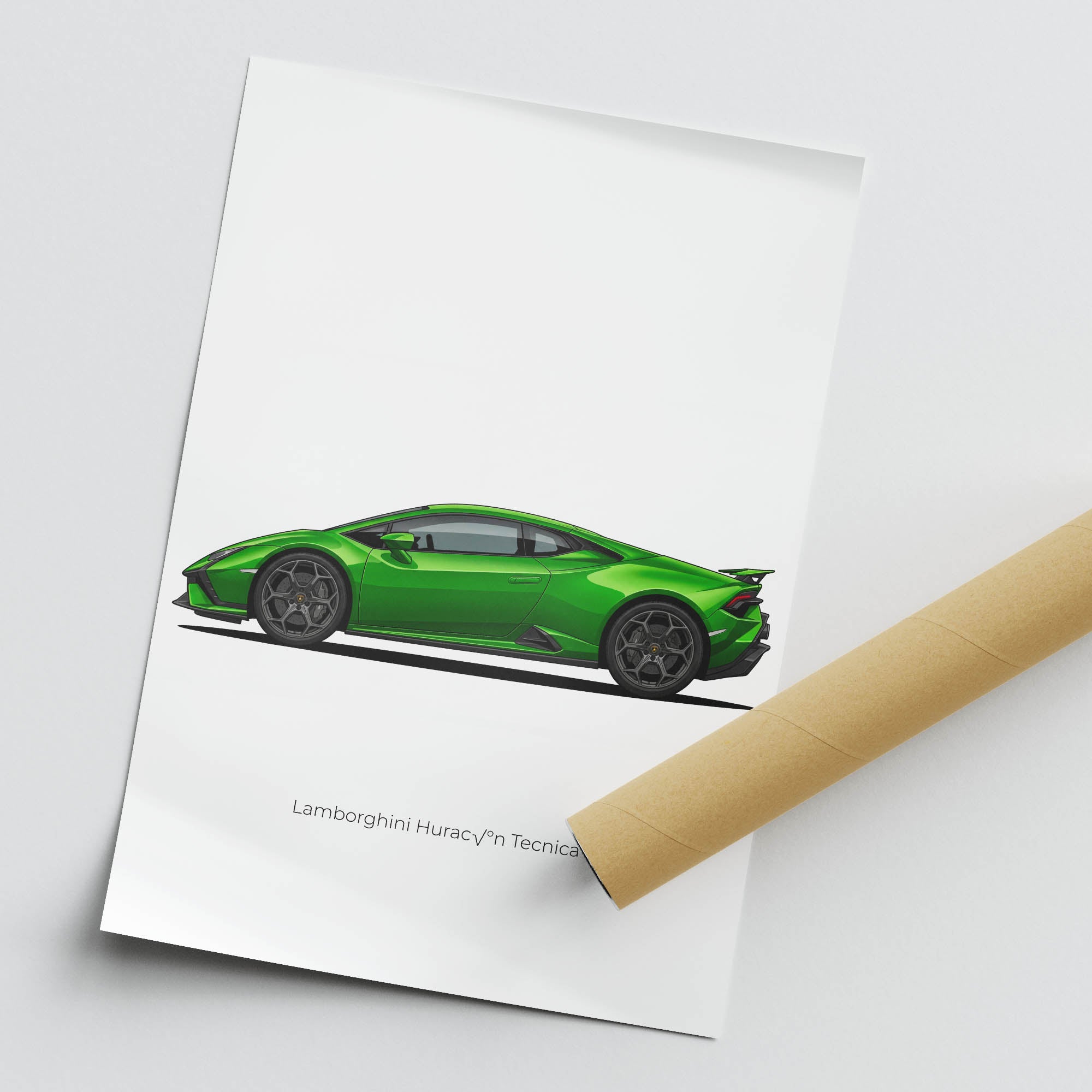 2022 Lamborghini Hurac N Tecnica – Car Print (Side)