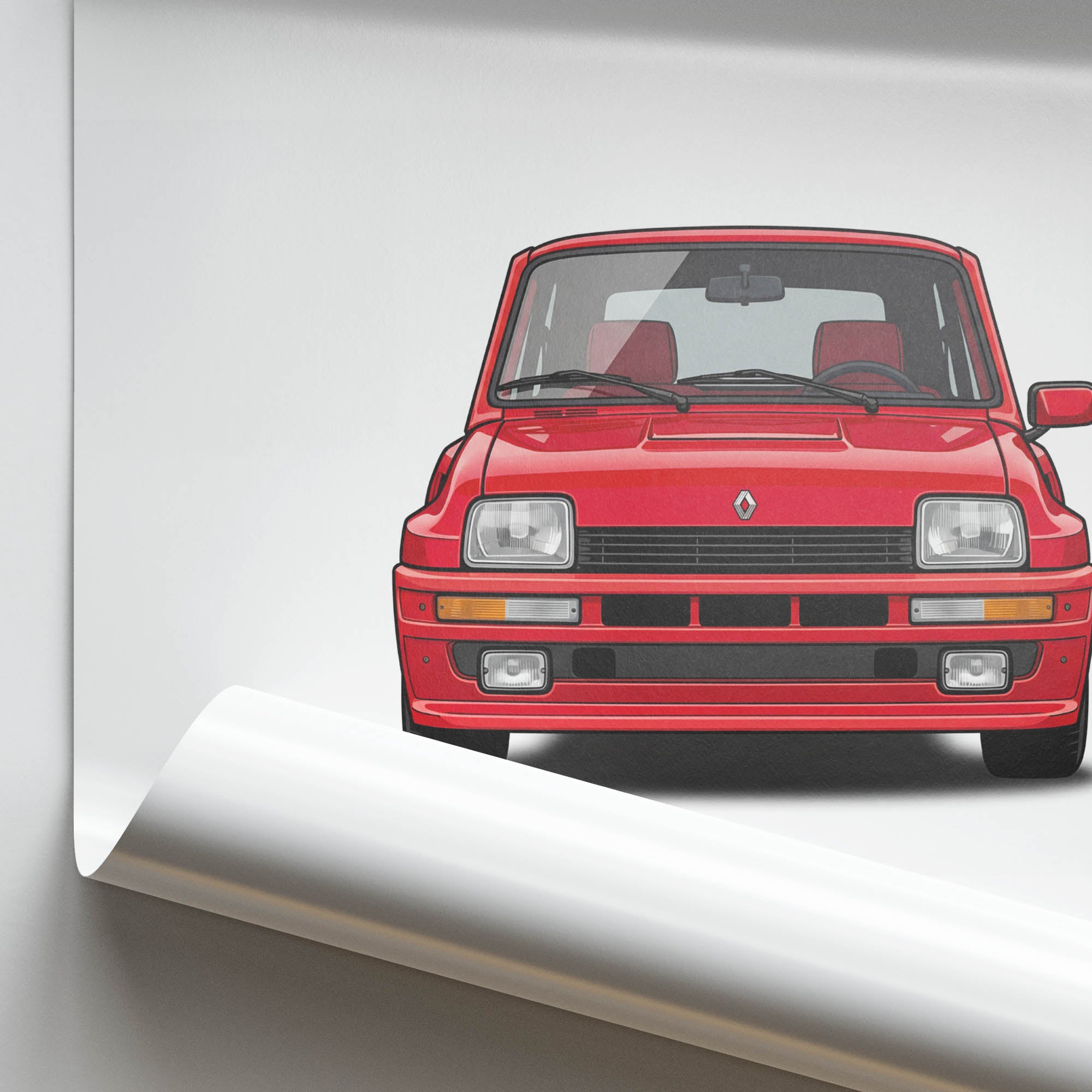 1980 Renault 5 Turbo – Car Print (Front)
