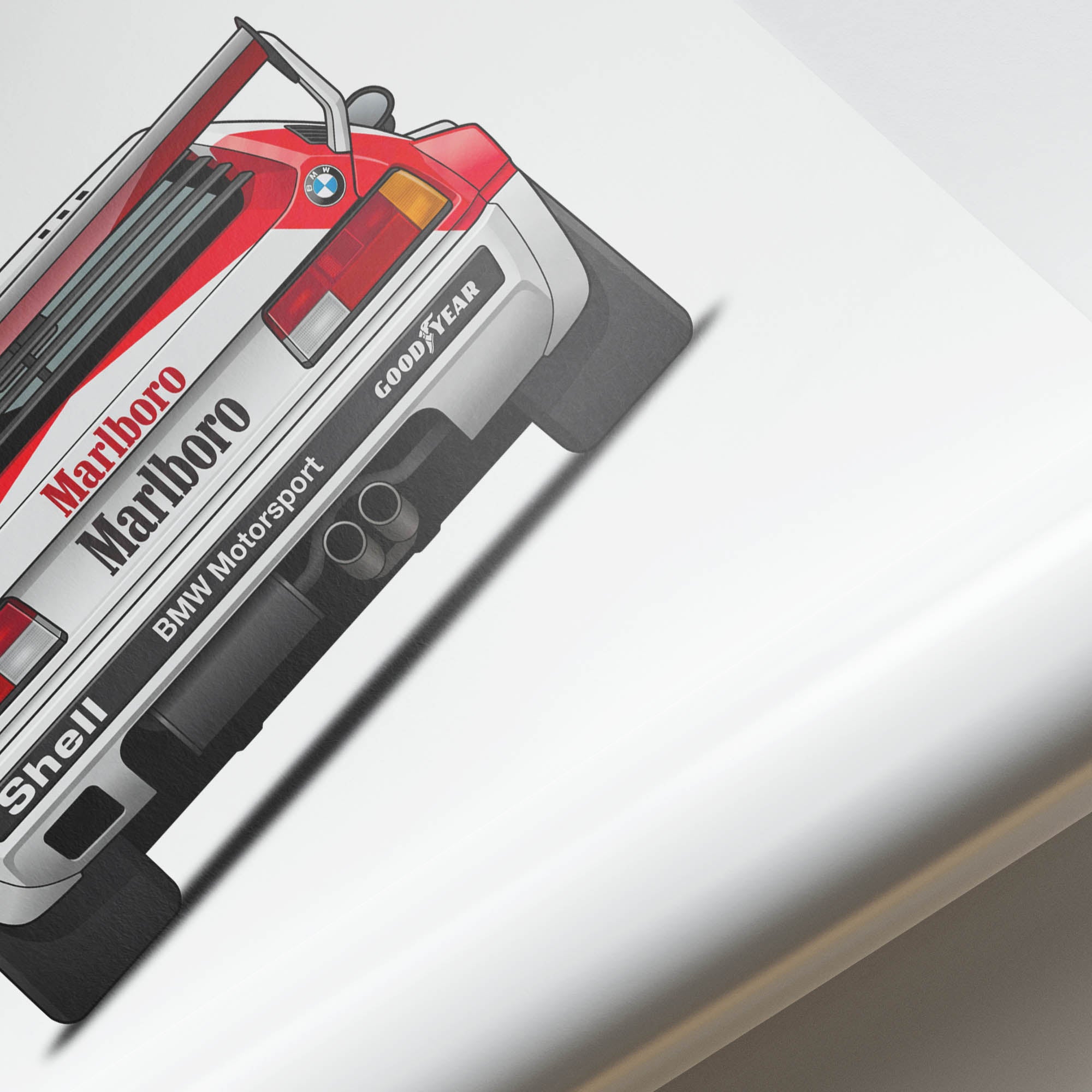BMW M1 Procar Poster - 1979 Niki Lauda Marlboro Livery Vintage Racing Art