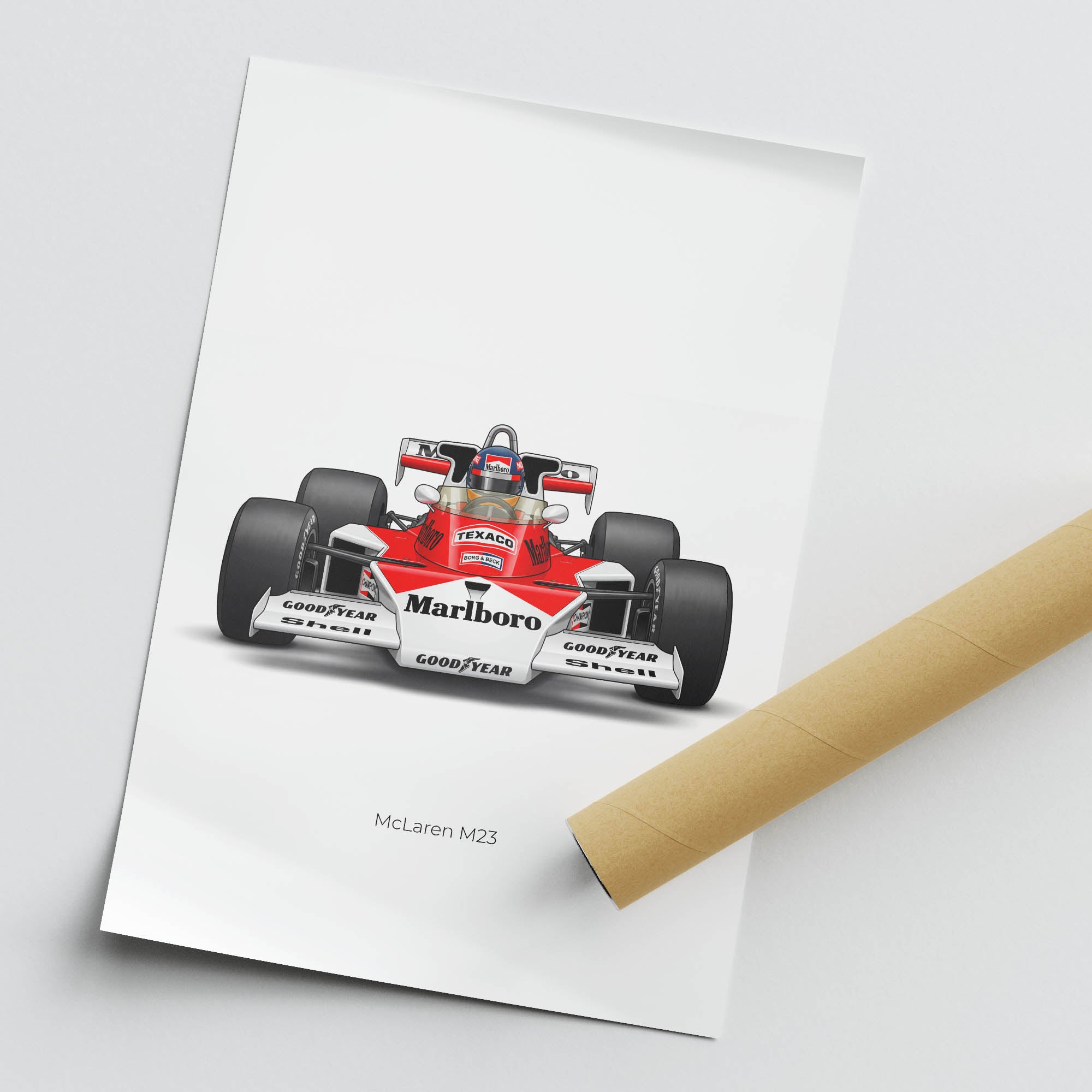 1976 McLaren M23 James Hunt – Car Print