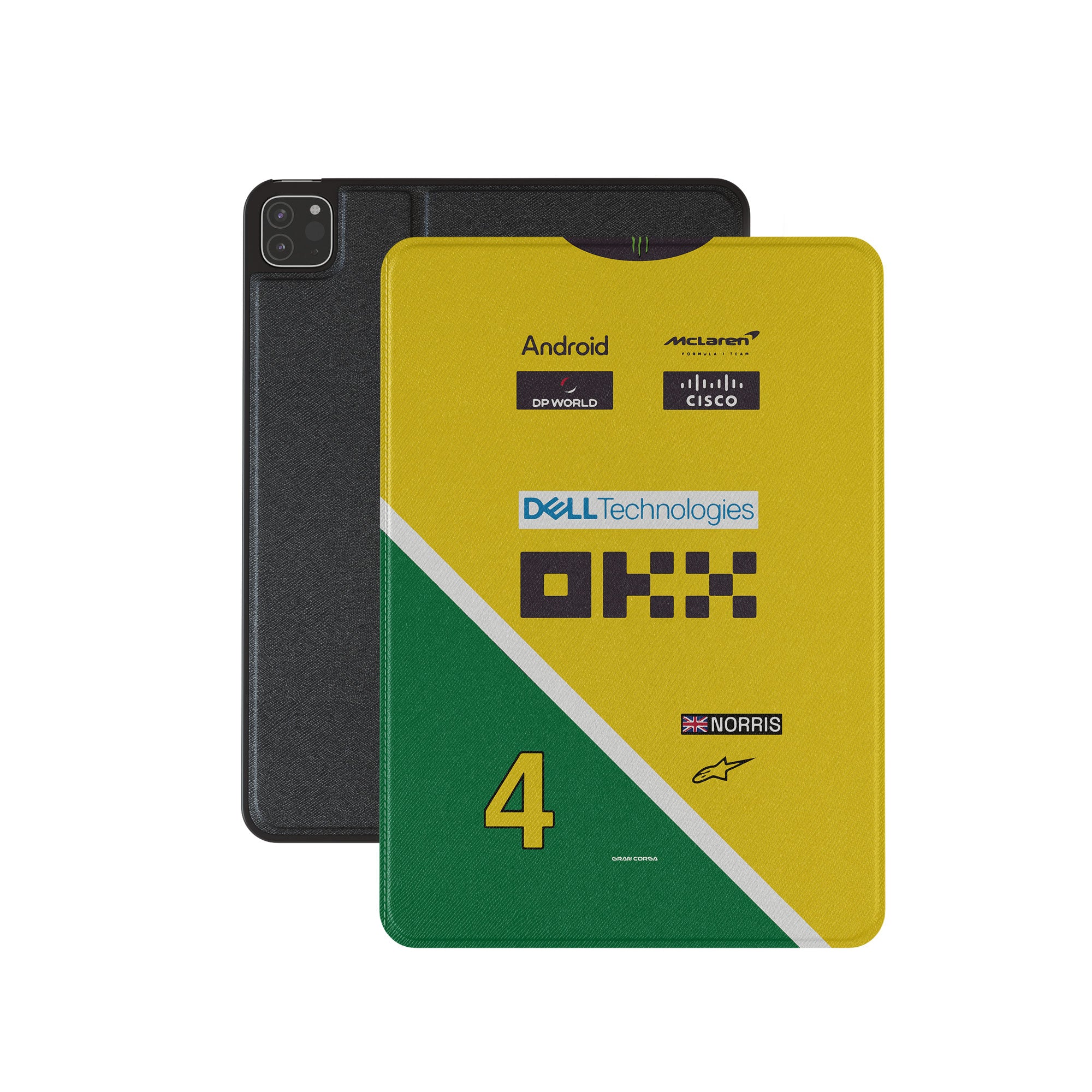 Lando Norris iPad Case – McLaren 2024 Racing Suit Design | Durable Protective Cover