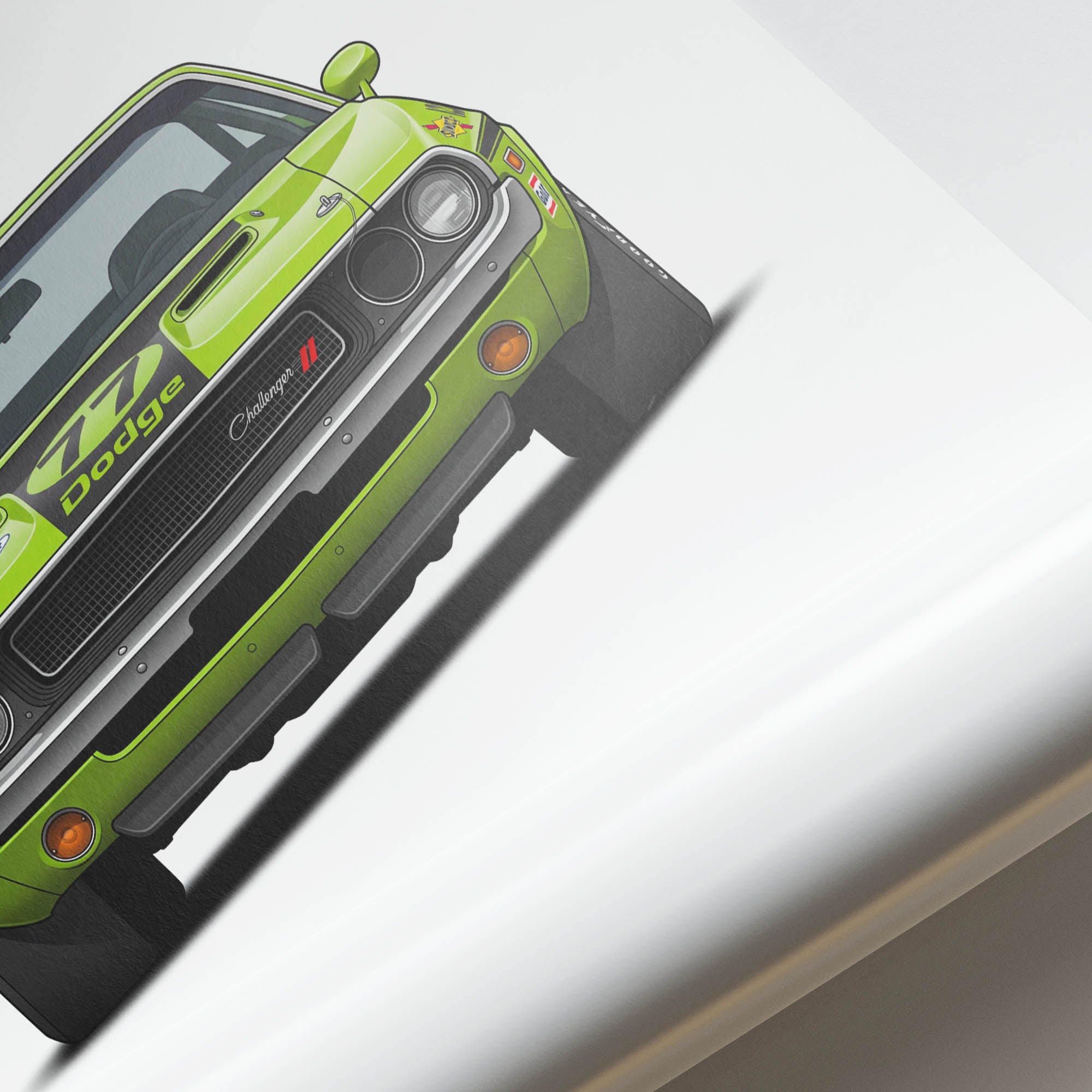 1970 Dodge Challenger Trans Am Sam Posey – Car Print