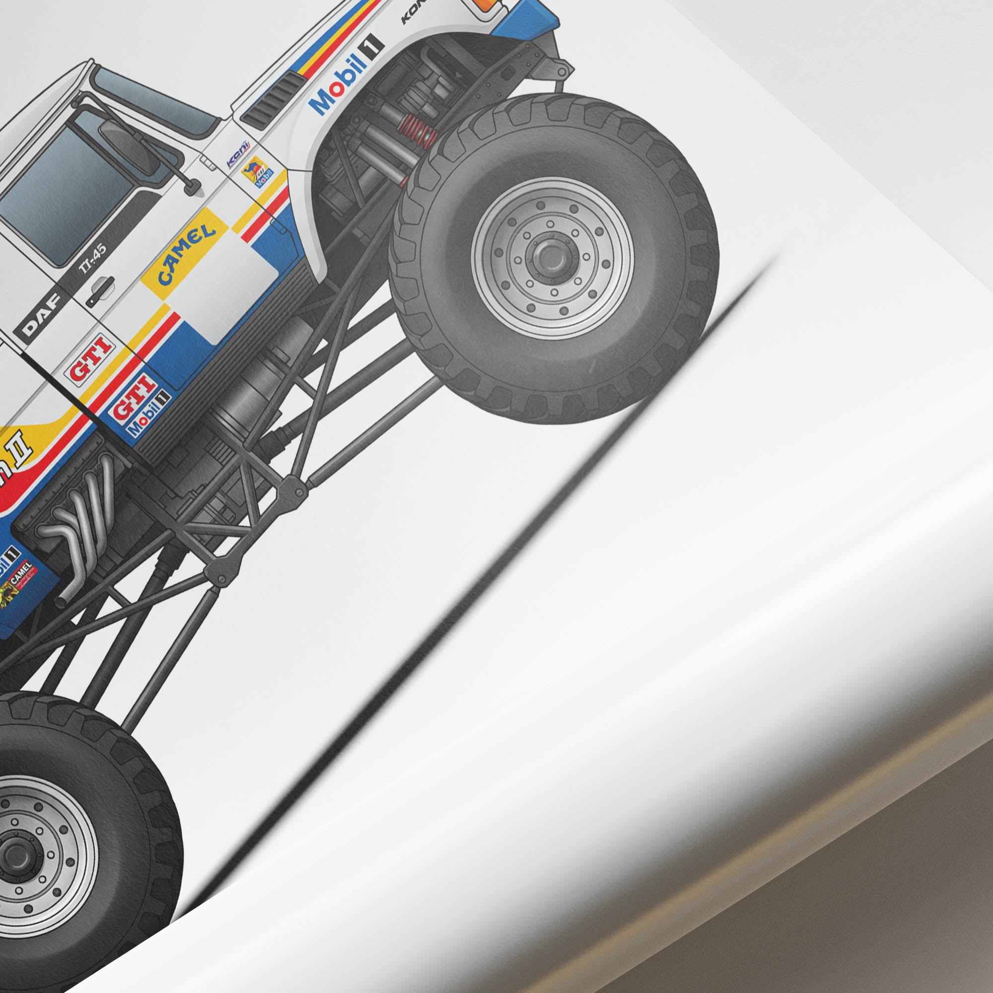 1988 Daf Turbotwin II Twin Engine Monster – Car Print
