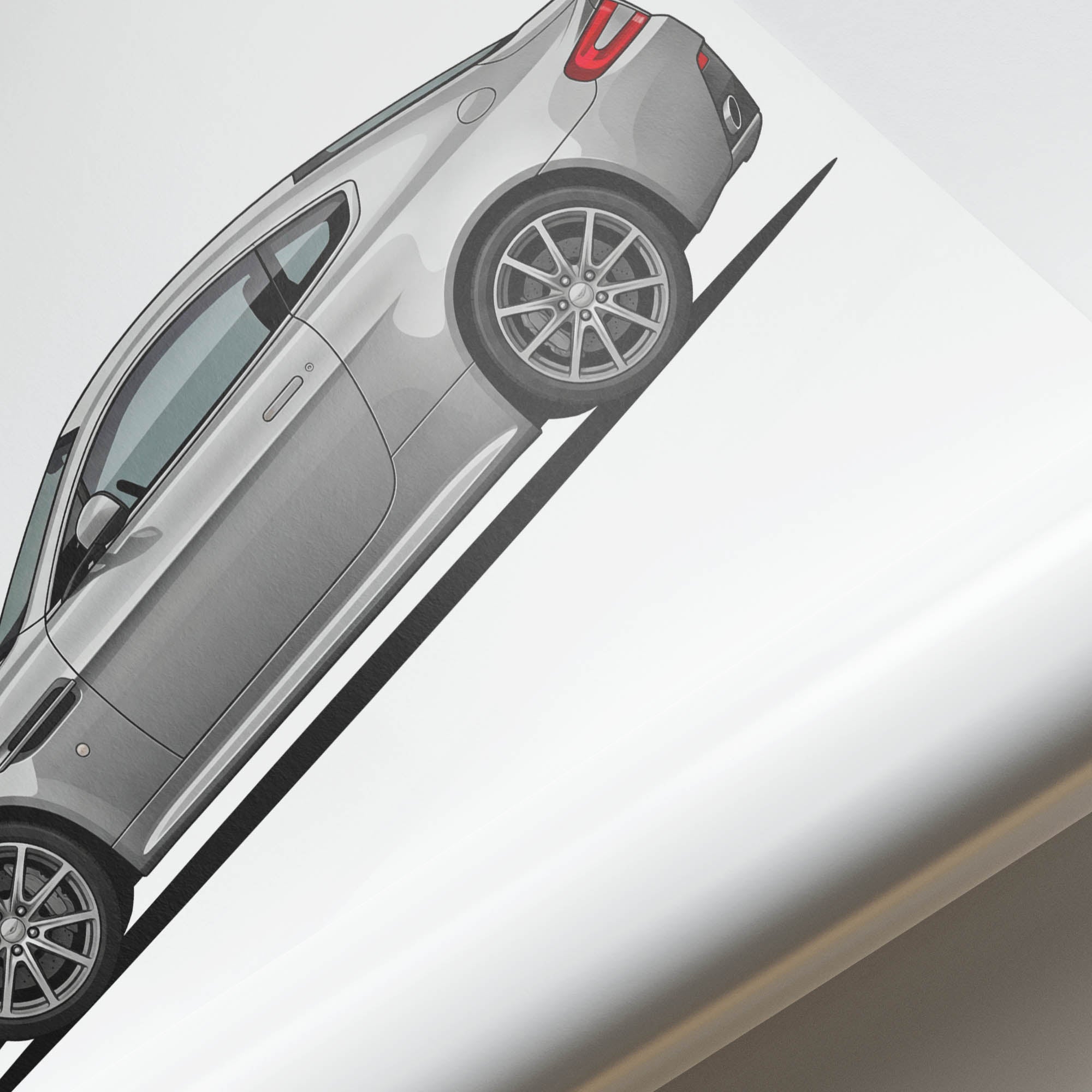 2006 Aston Martin V8 Vantage Titanium – Car Print (Side)