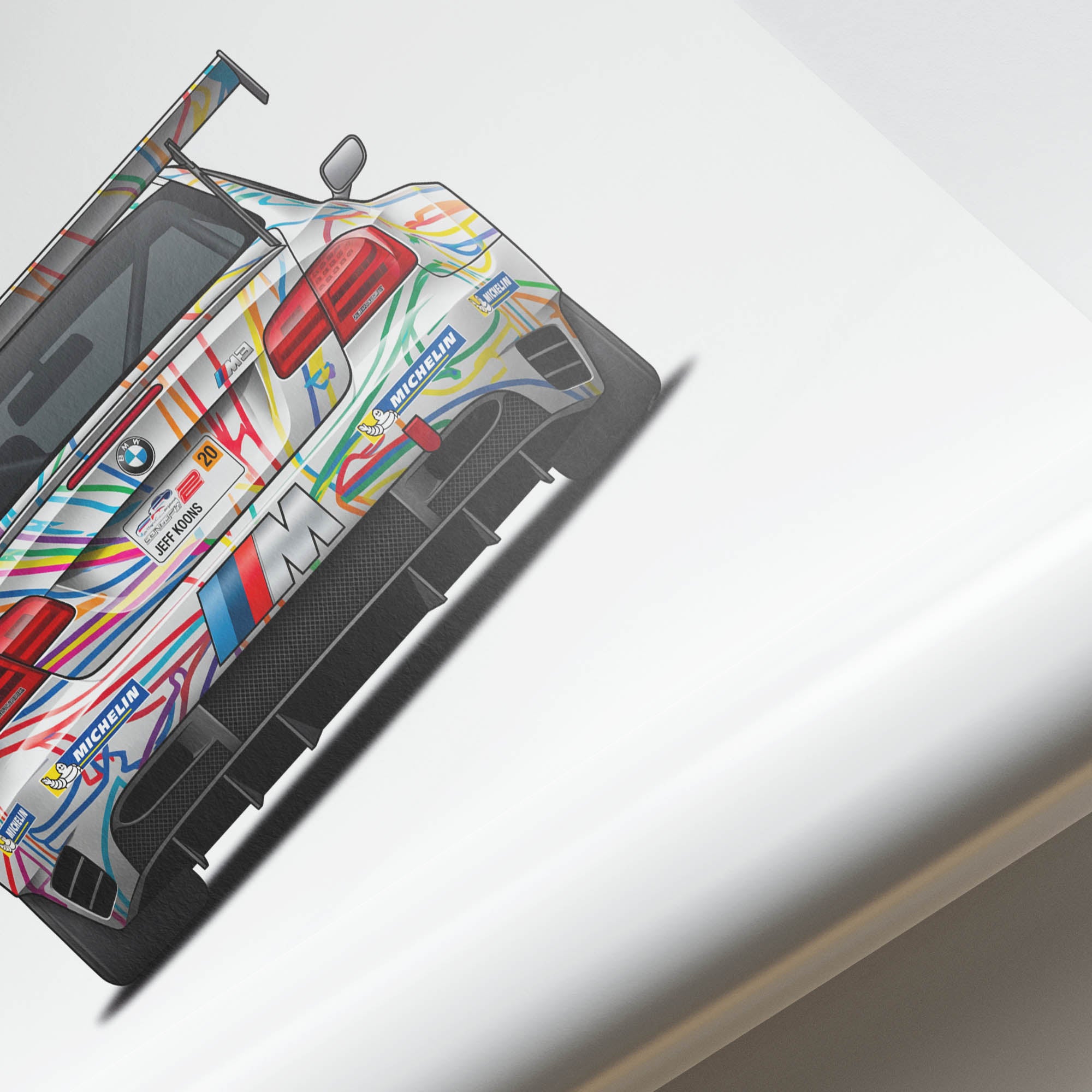 2010 BMW M3 GT2 Jeff Koons Art Car – Car Print