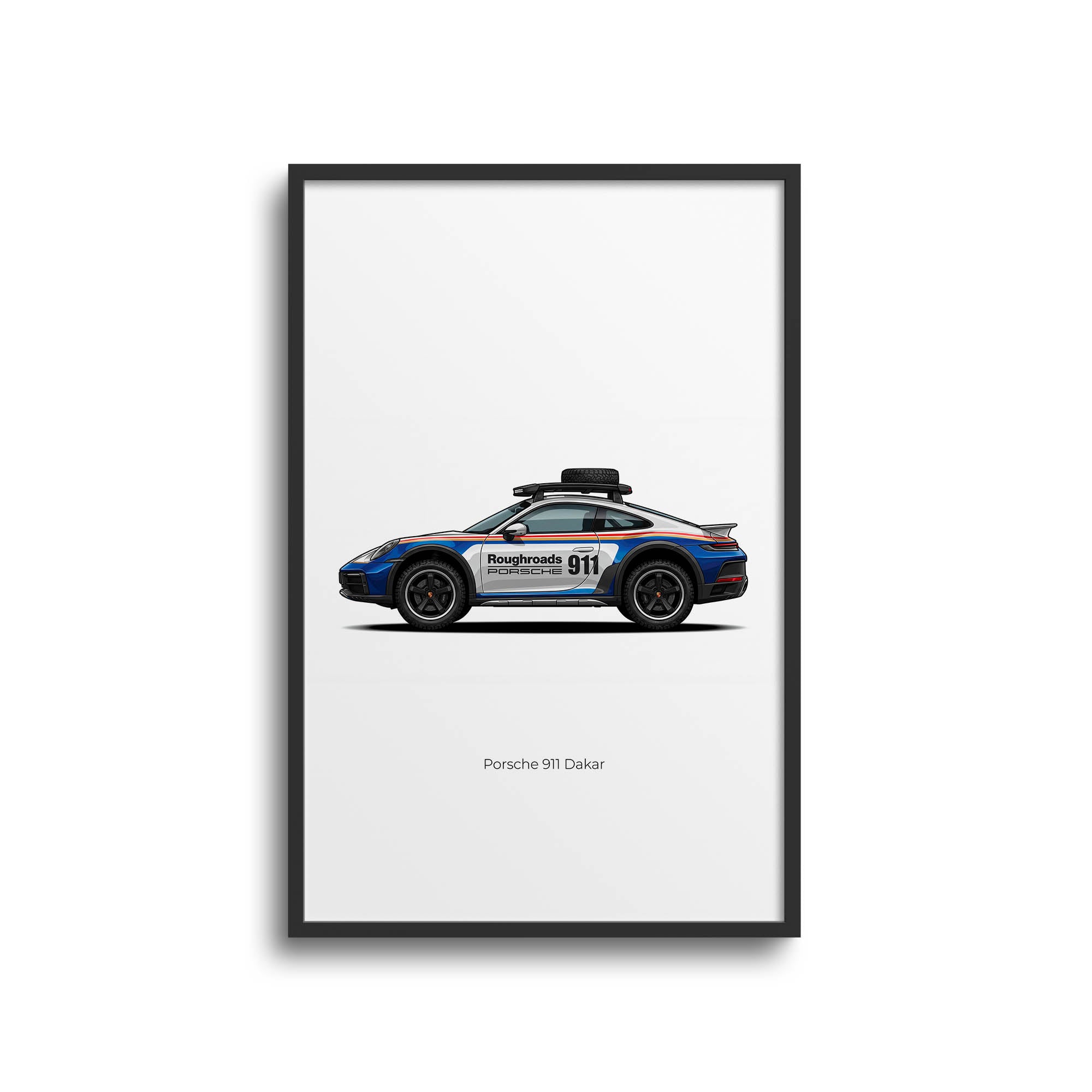 2023 Porsche 911 Roughroads – Car Print (Side)