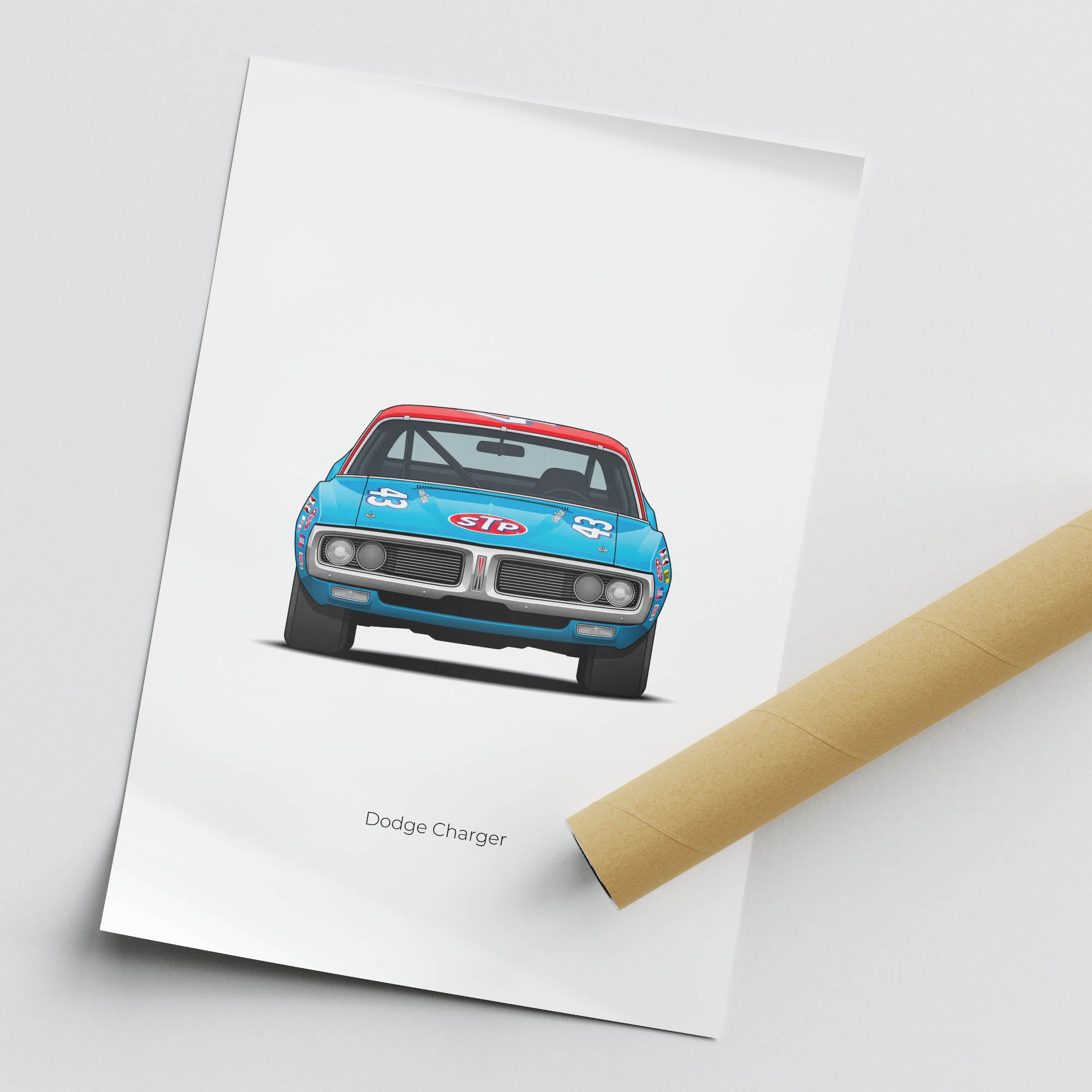 1973 Dodge Charger Richard Petty Stp – Car Print