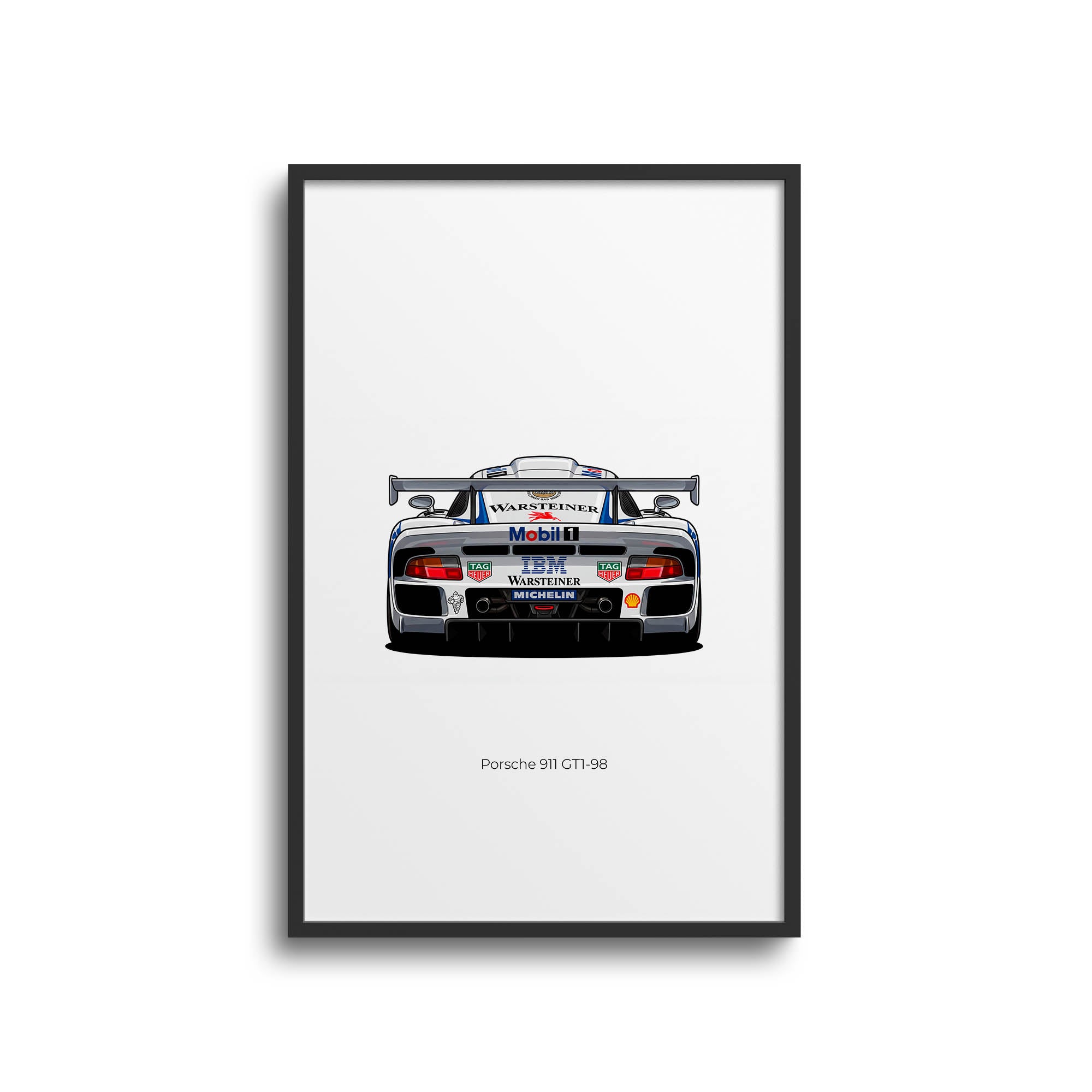 1998 Porsche 911 GT1 98 Mobil – Car Print