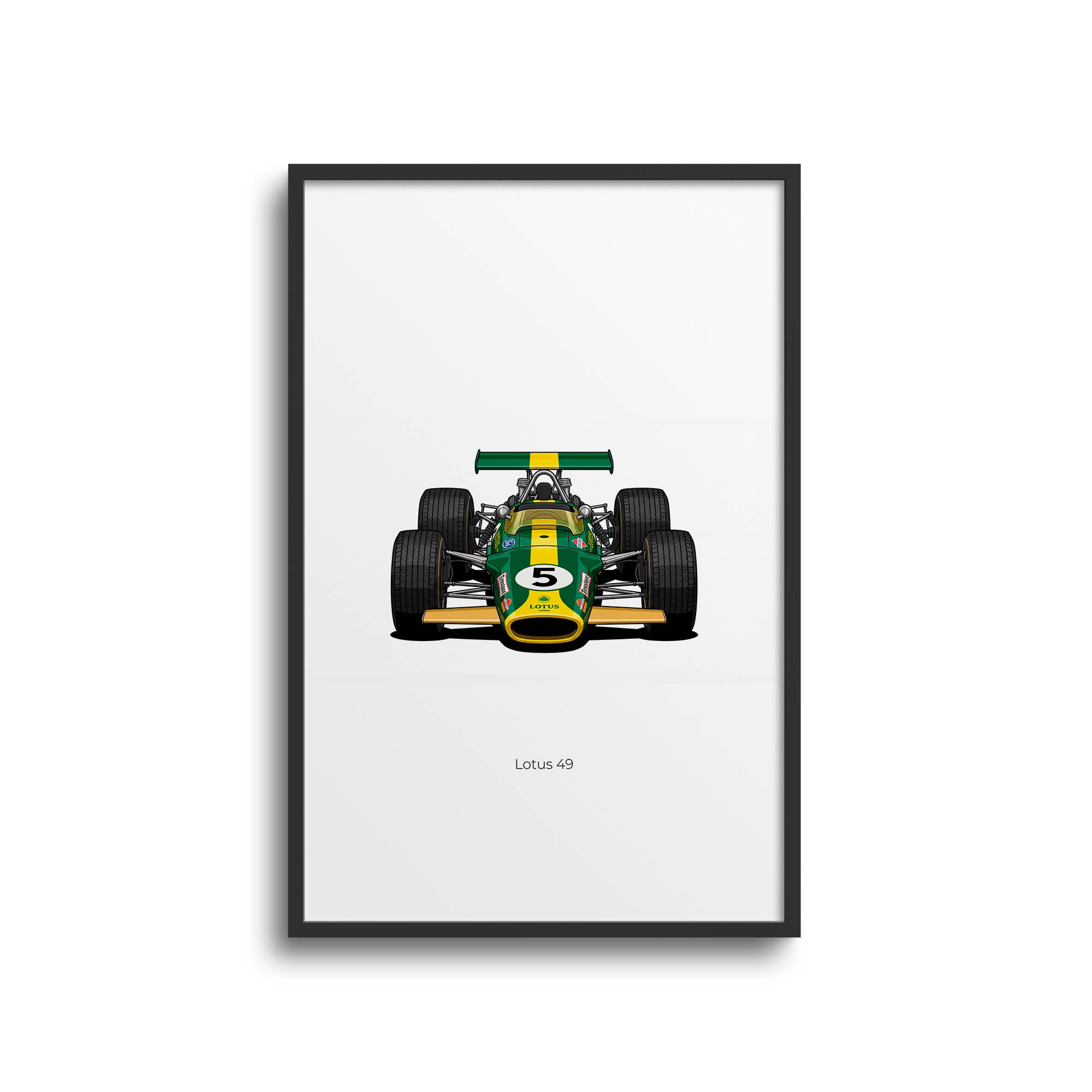 1967 Lotus 49 Jim Clark Team Lotus – Car Print