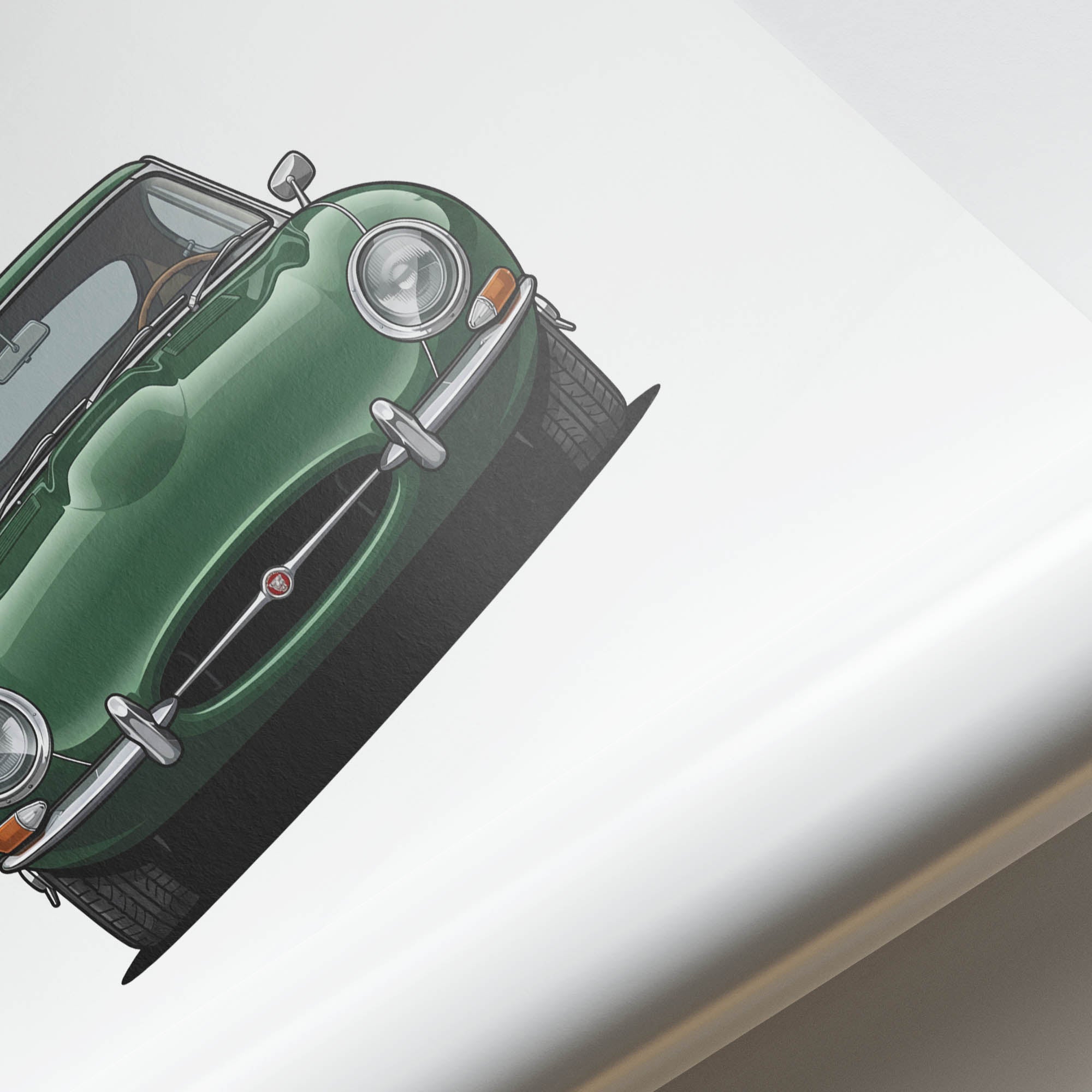 1961 Jaguar E Type Series 1 Coupe British – Car Print