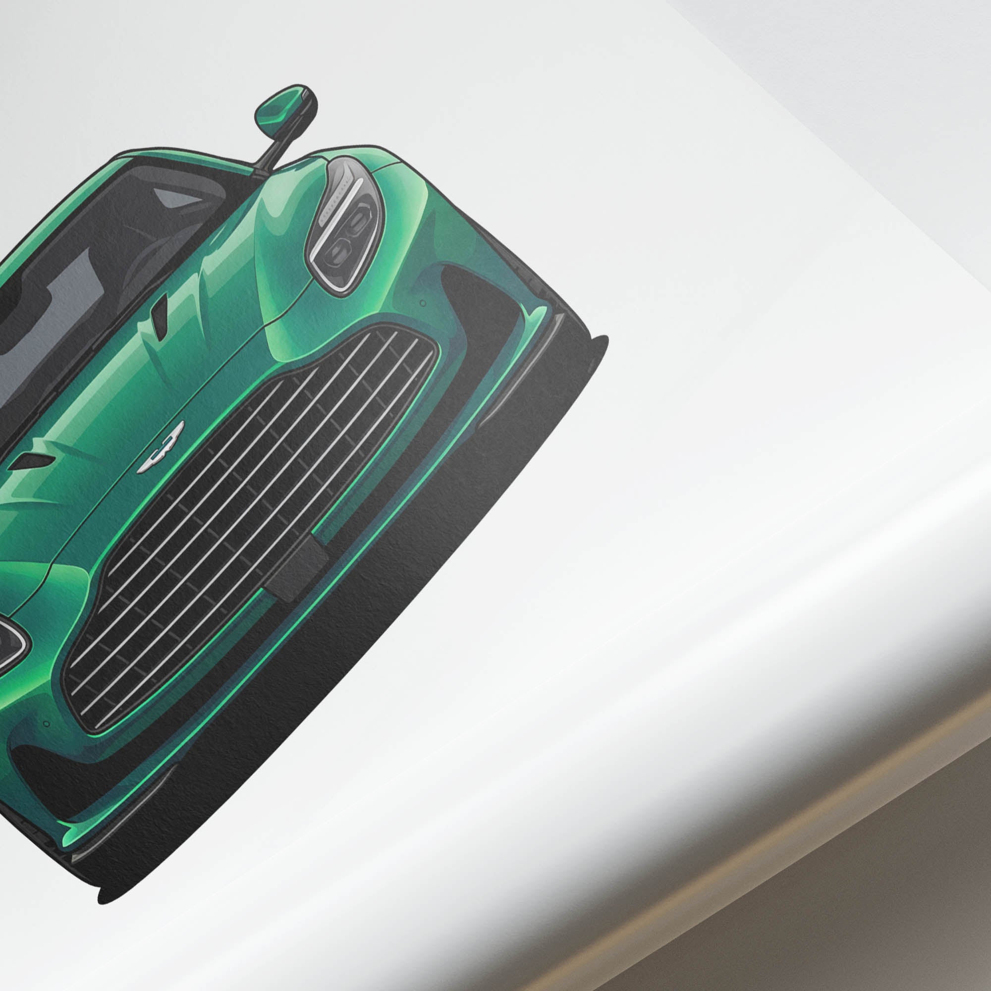 2024 Aston Martin DB12 Iridescent Emerald – Car Print