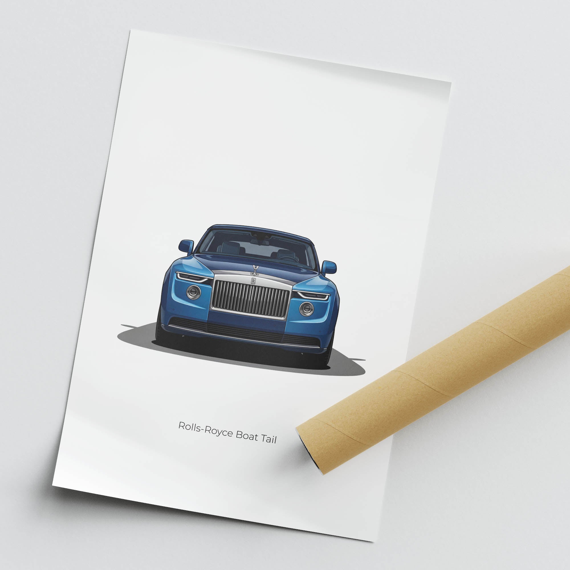 2021 Rolls Royce Boat Tail – Car Print (Front)