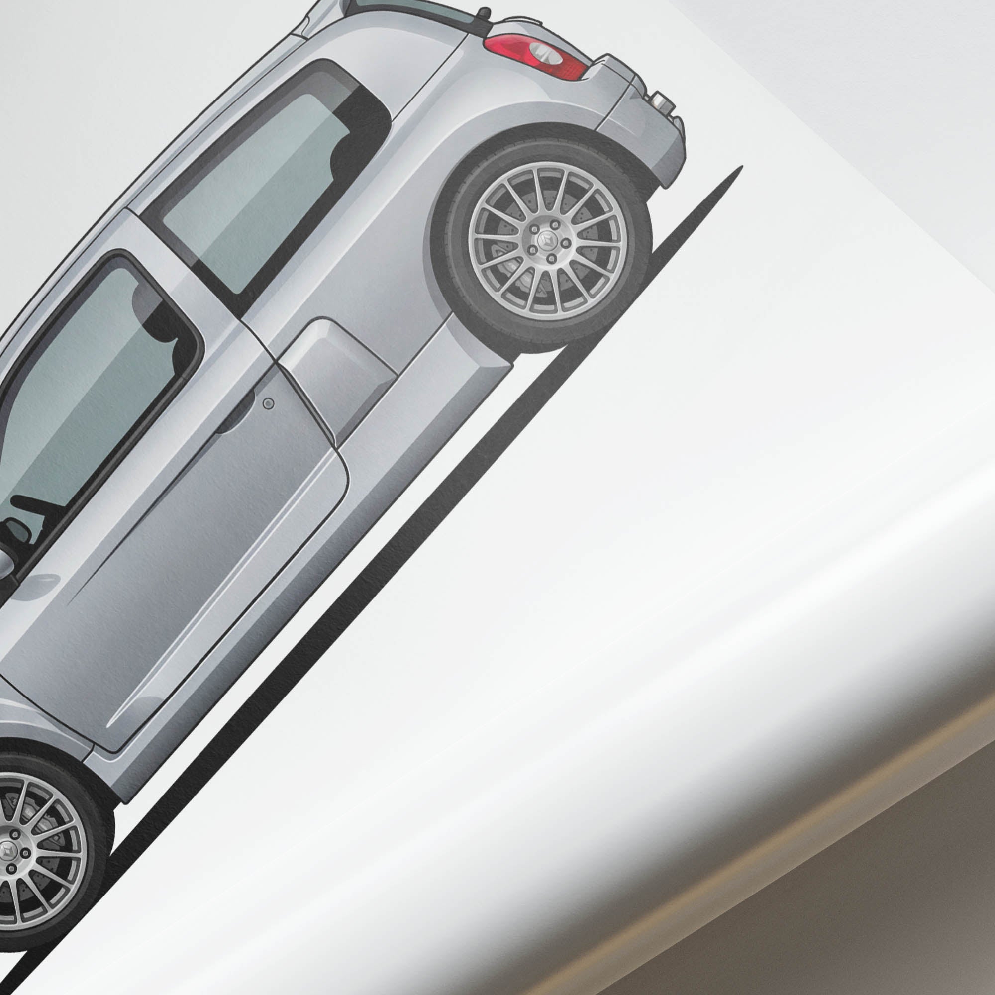2003 Renault Clio V6 Phase 1 Iceberg – Car Print (Side)