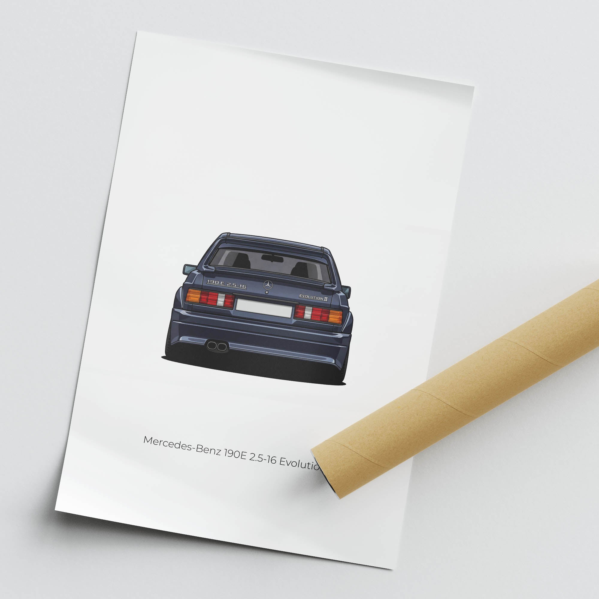 1990 Mercedes-Benz 190E 2 5 16 Evolution II – Car Print