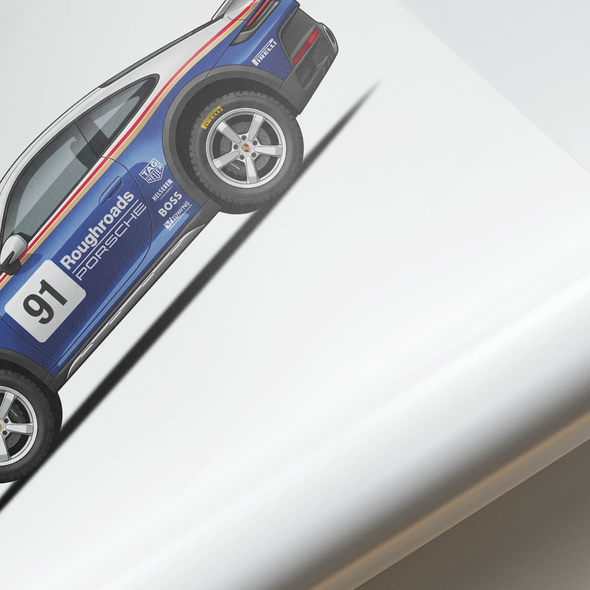 2024 Porsche 911 Roughroads – Car Print (Side)