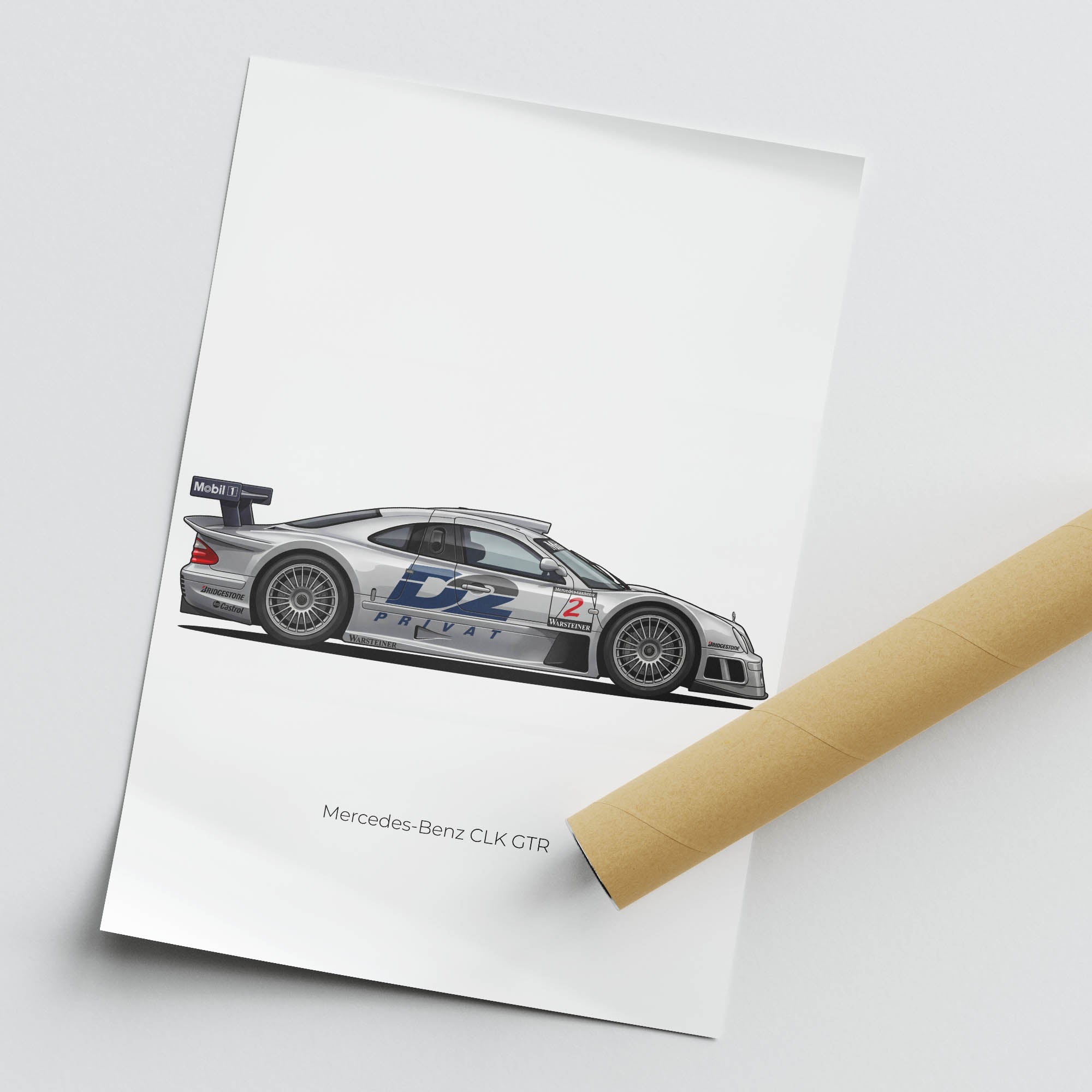 1998 Mercedes-Benz CLK GTR D2 – Car Print