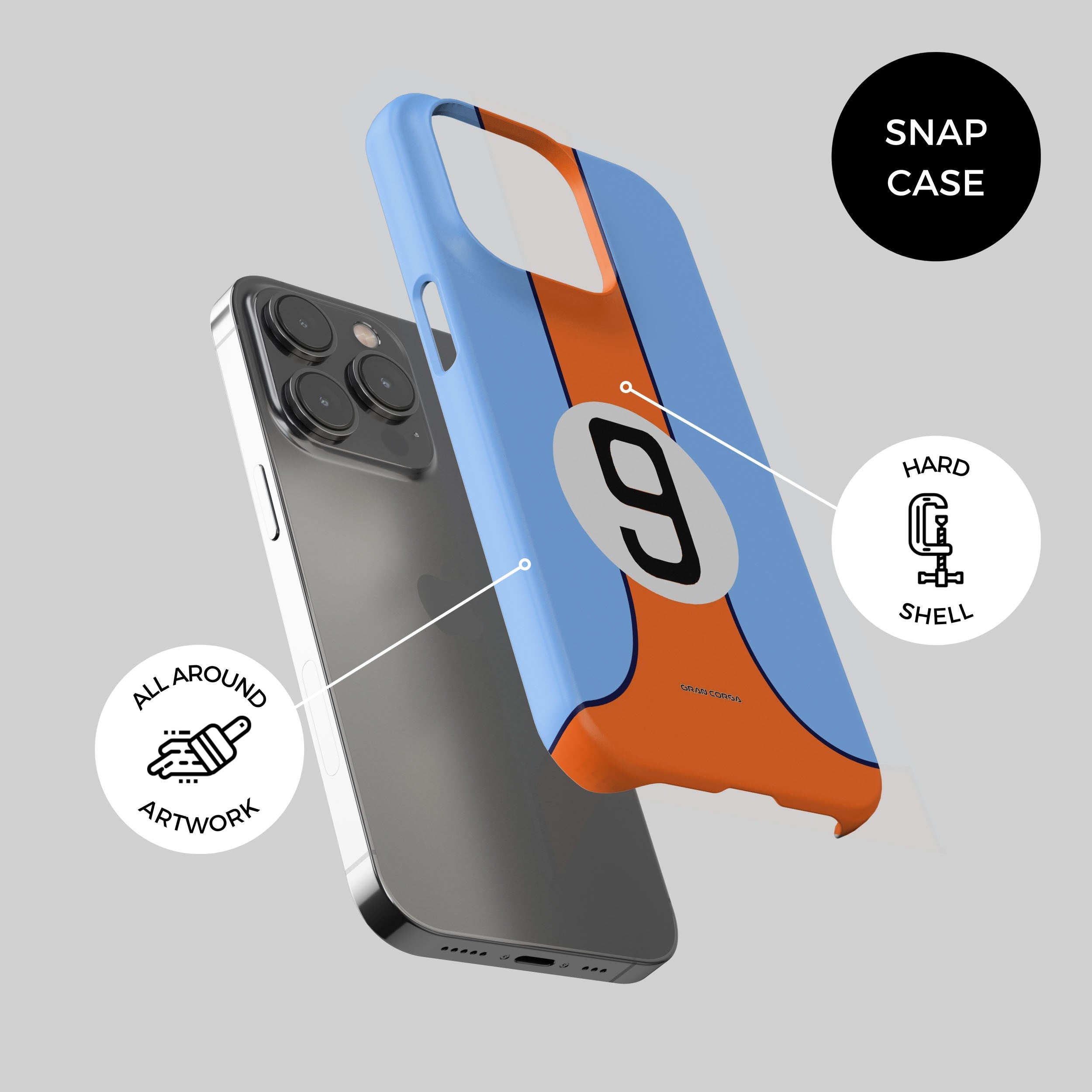 Ford GT40 Phone Case - 1968 Le Mans Racing Livery Premium Protection