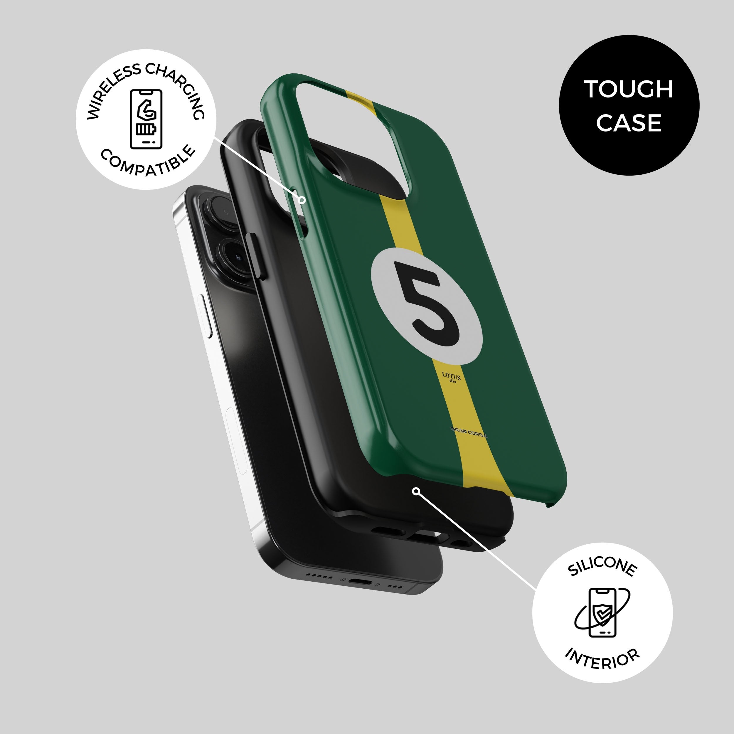 Lotus 49 Phone Case – Classic F1 Livery Jim Clark Tribute Design