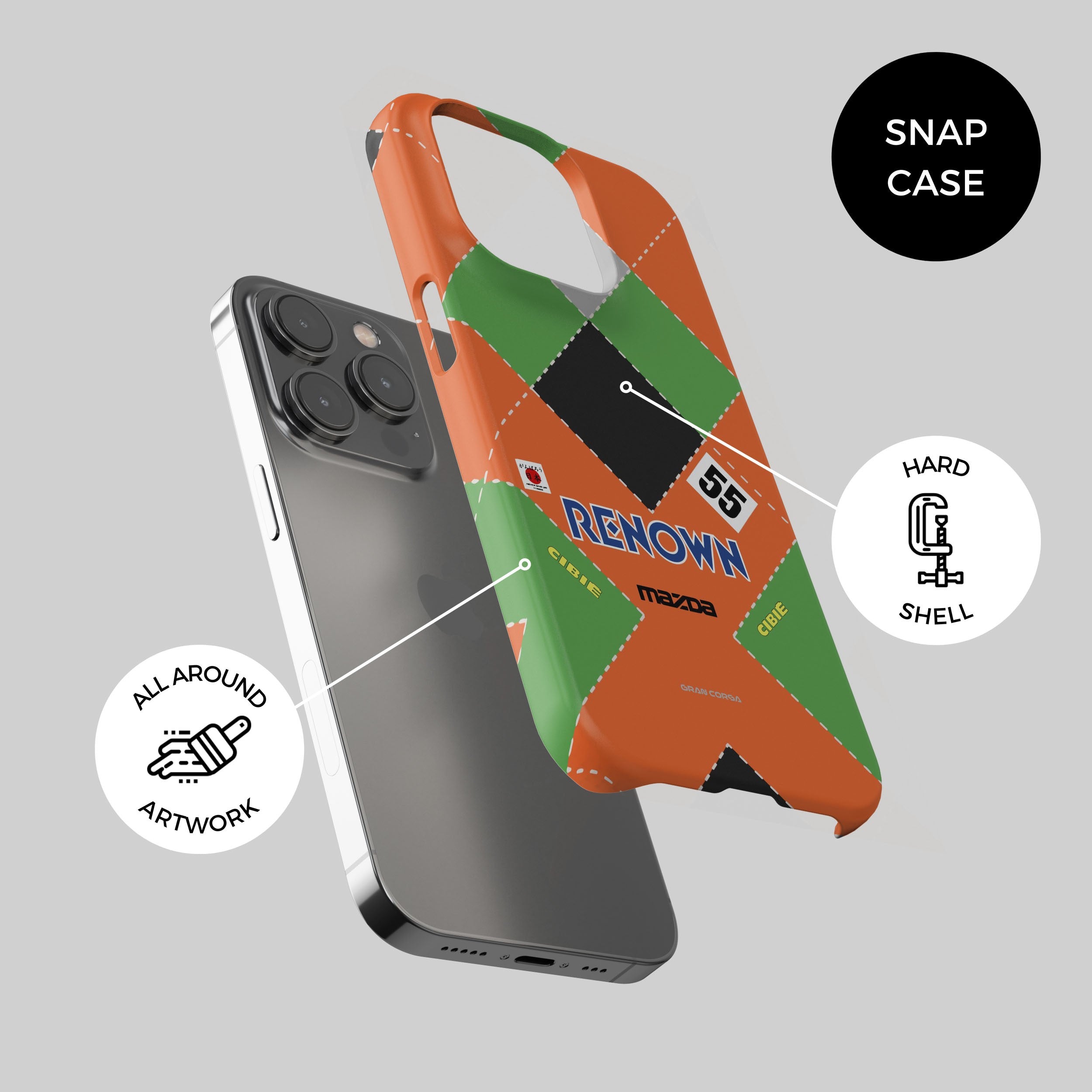 Mazda 787B Phone Case – 1991 Le Mans WED Livery Rotary Engine Design