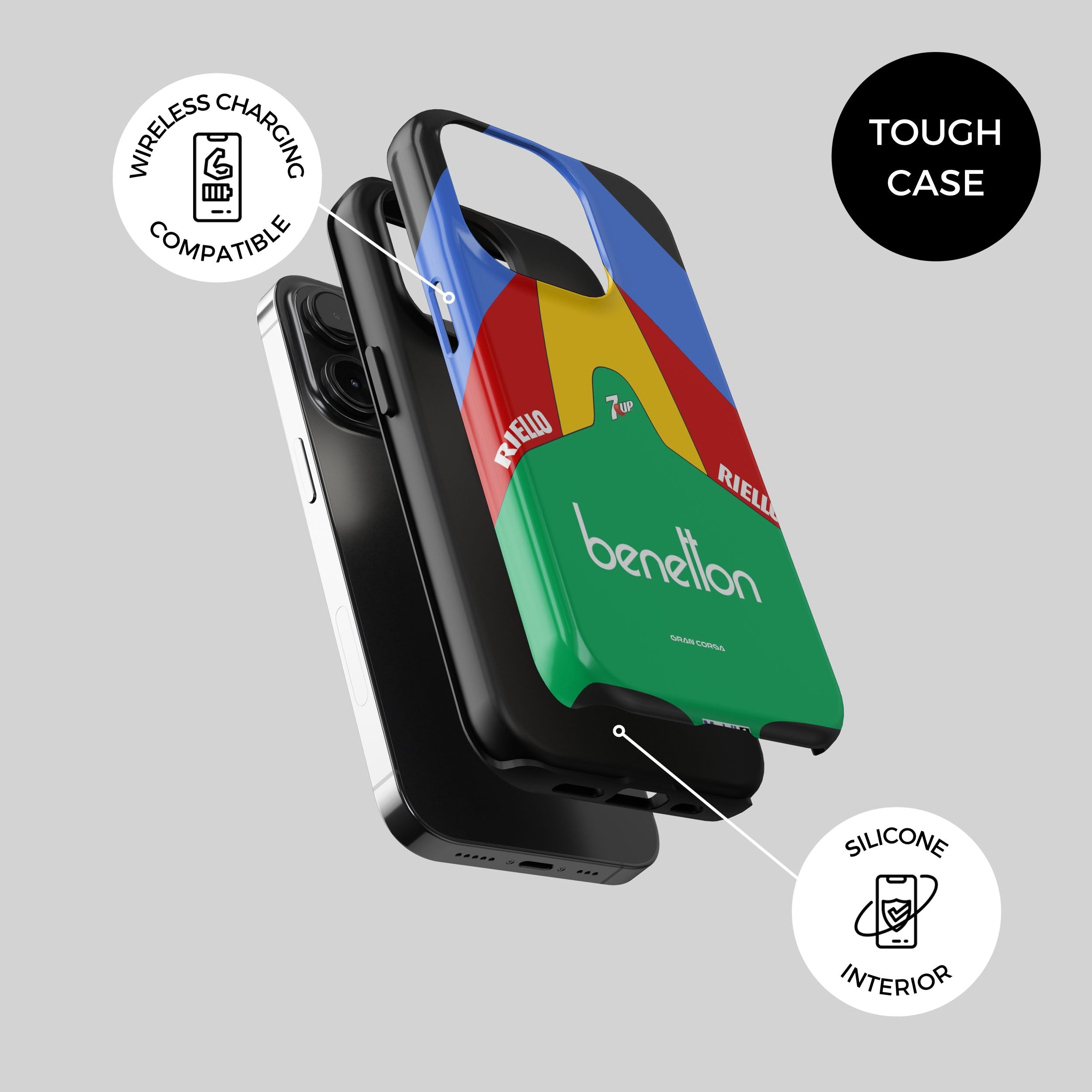 F1 Phone Case - Benetton 1989 B189 Livery | Protective Mobile Phone Protector