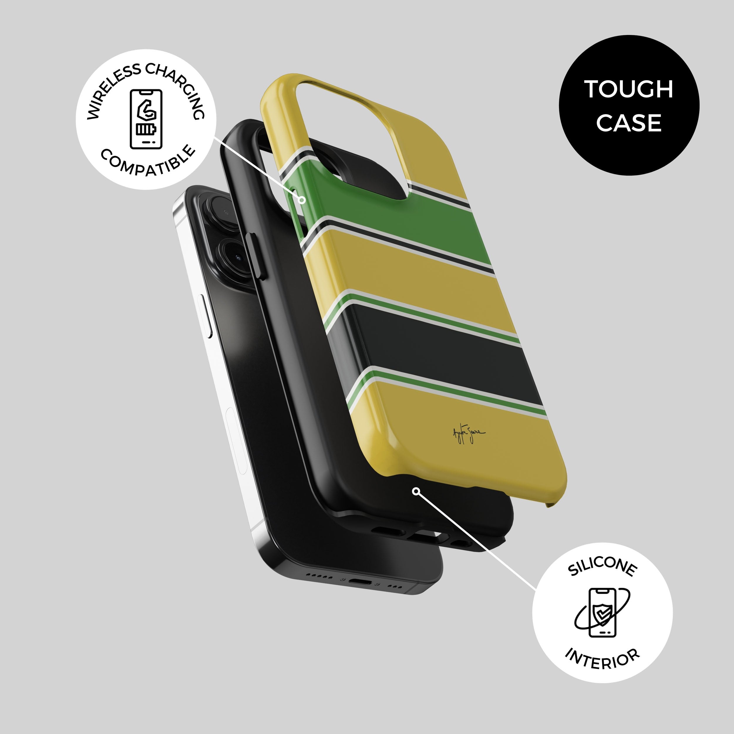 Ayrton Senna Phone Case – 1988 McLaren Tribute Illustration Premium Protective Cover