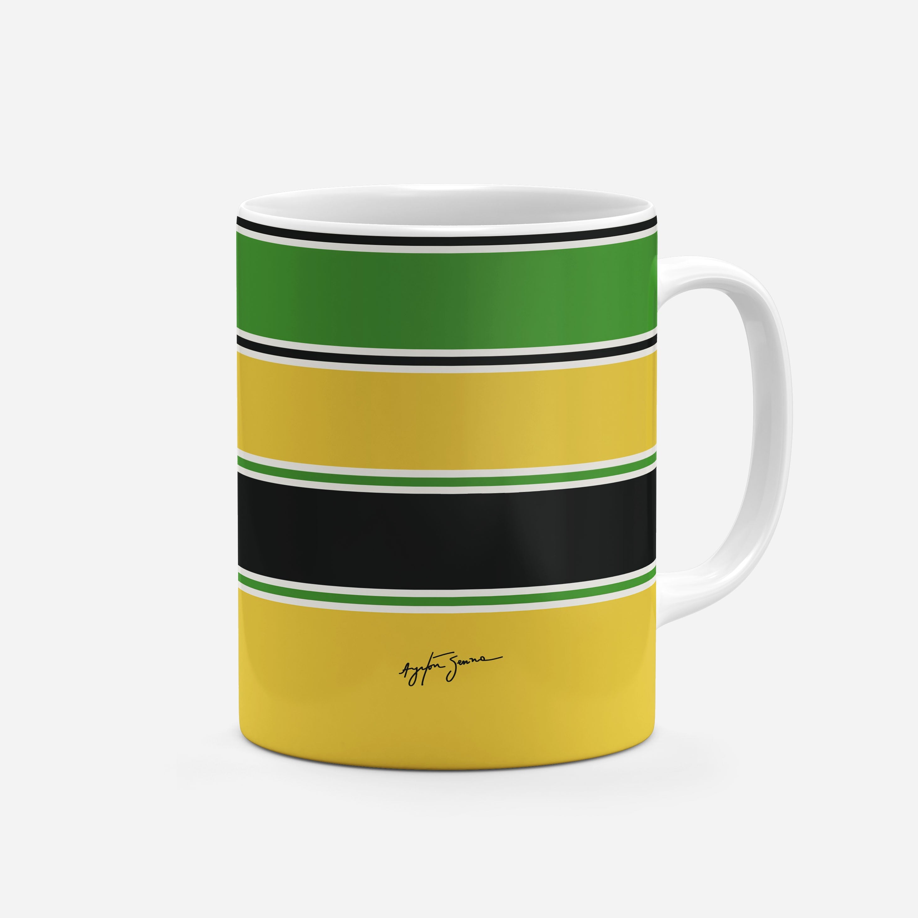 Ayrton Senna F1 McLaren 1988 Homage Illustration Mug