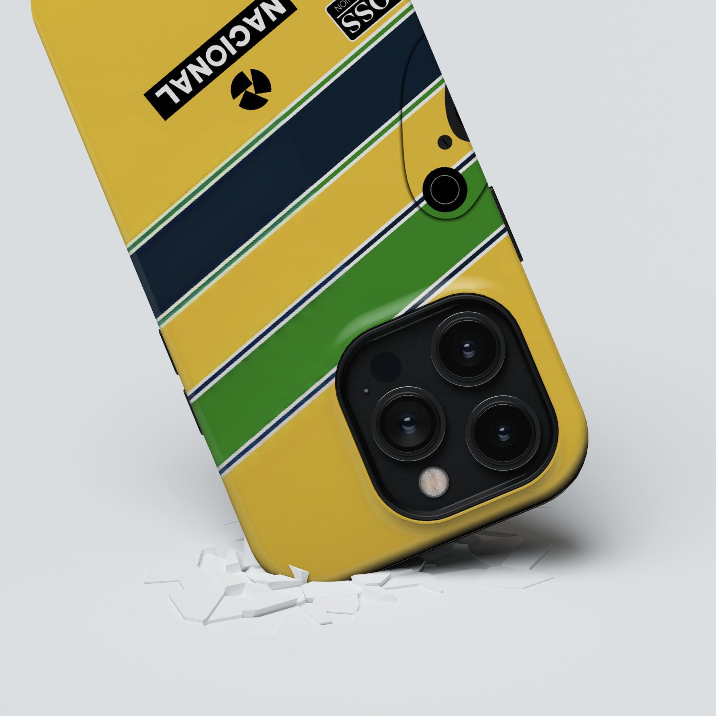 Senna Helmet Phone Case – 1989 McLaren MP4/5 Racing Helmet Design Tribute