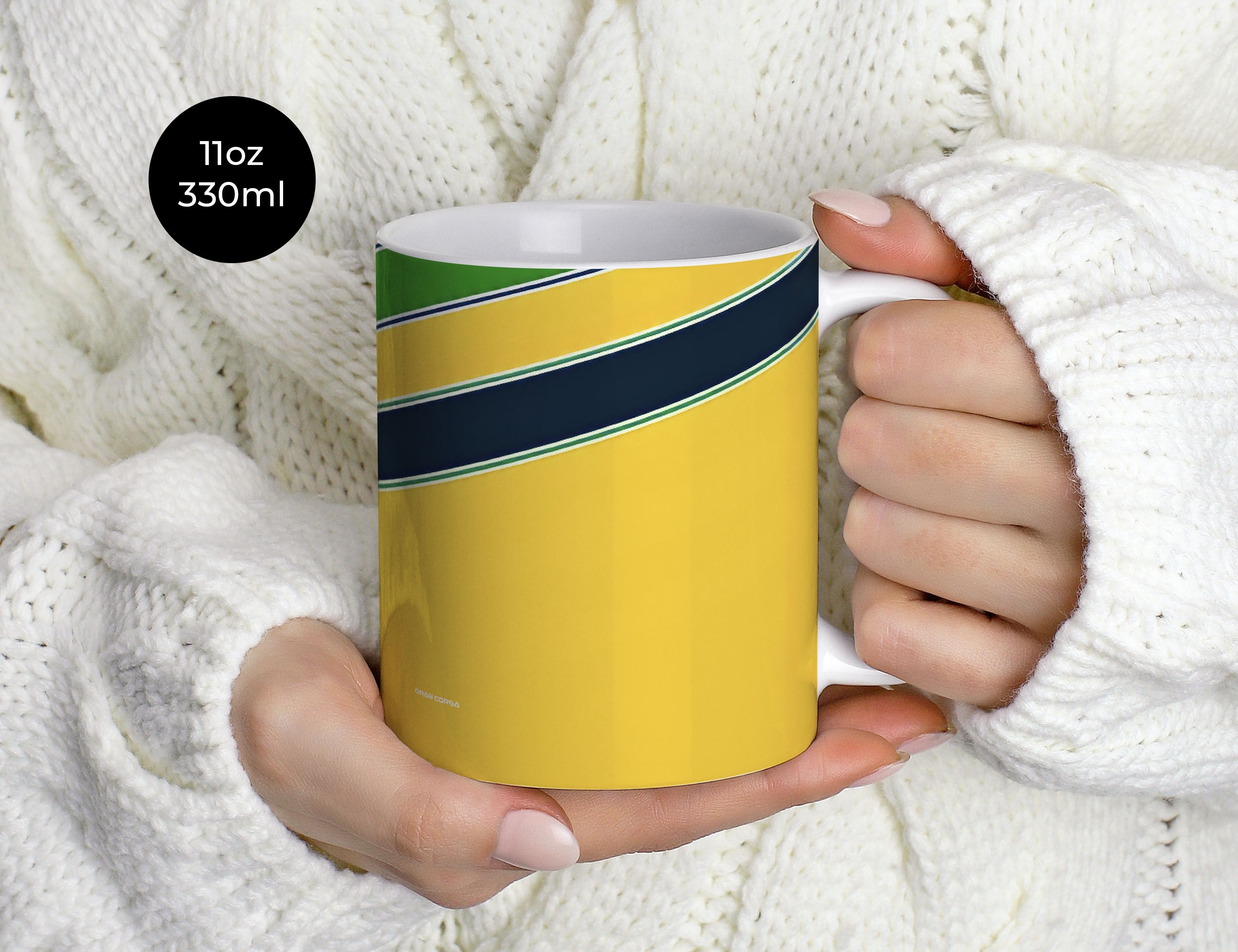 Ayrton Senna F1 McLaren 1989 MP4/5 Helmet Mug