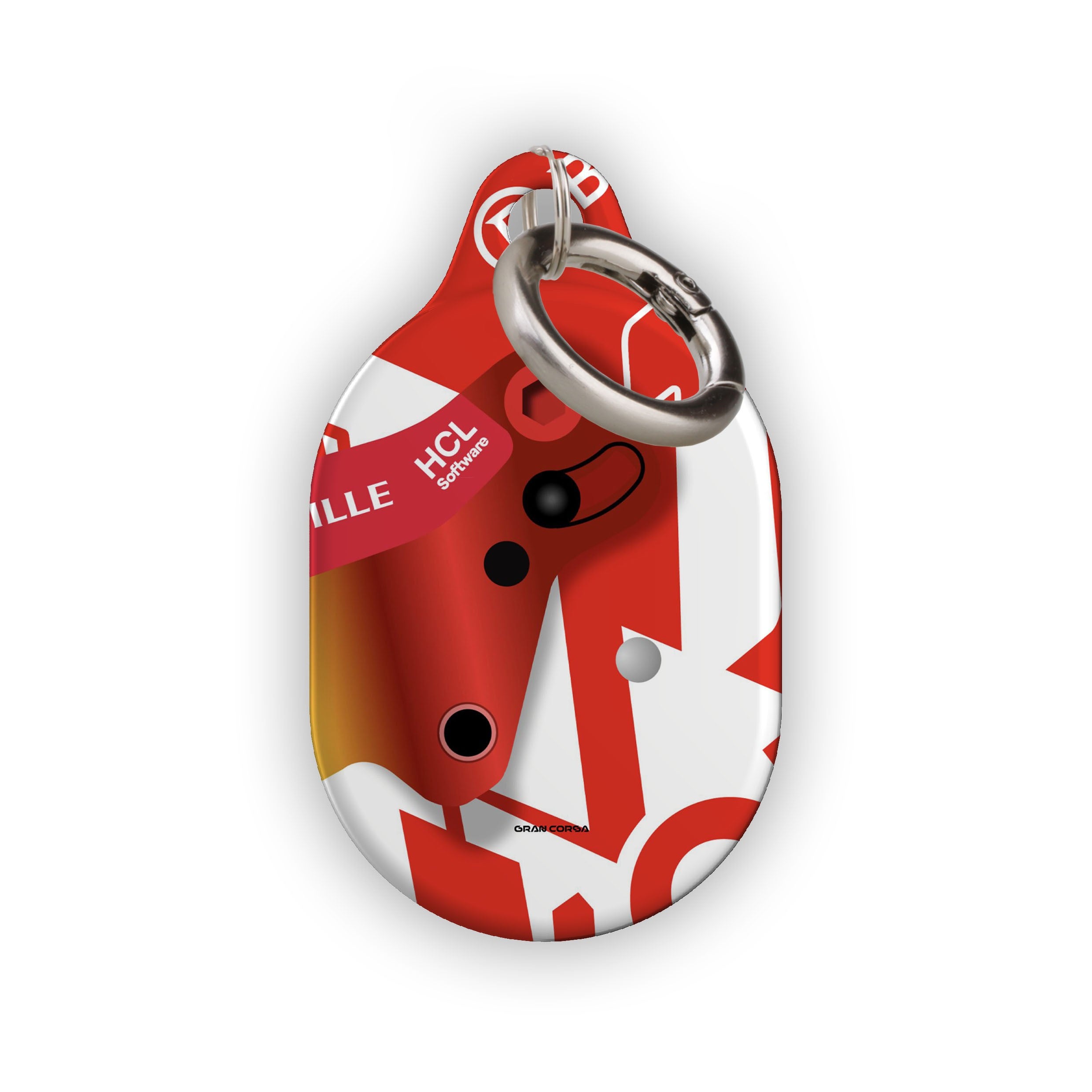 Charles Leclerc F1 Ferrari 2024 Monaco GP Helmet AirTag Holder