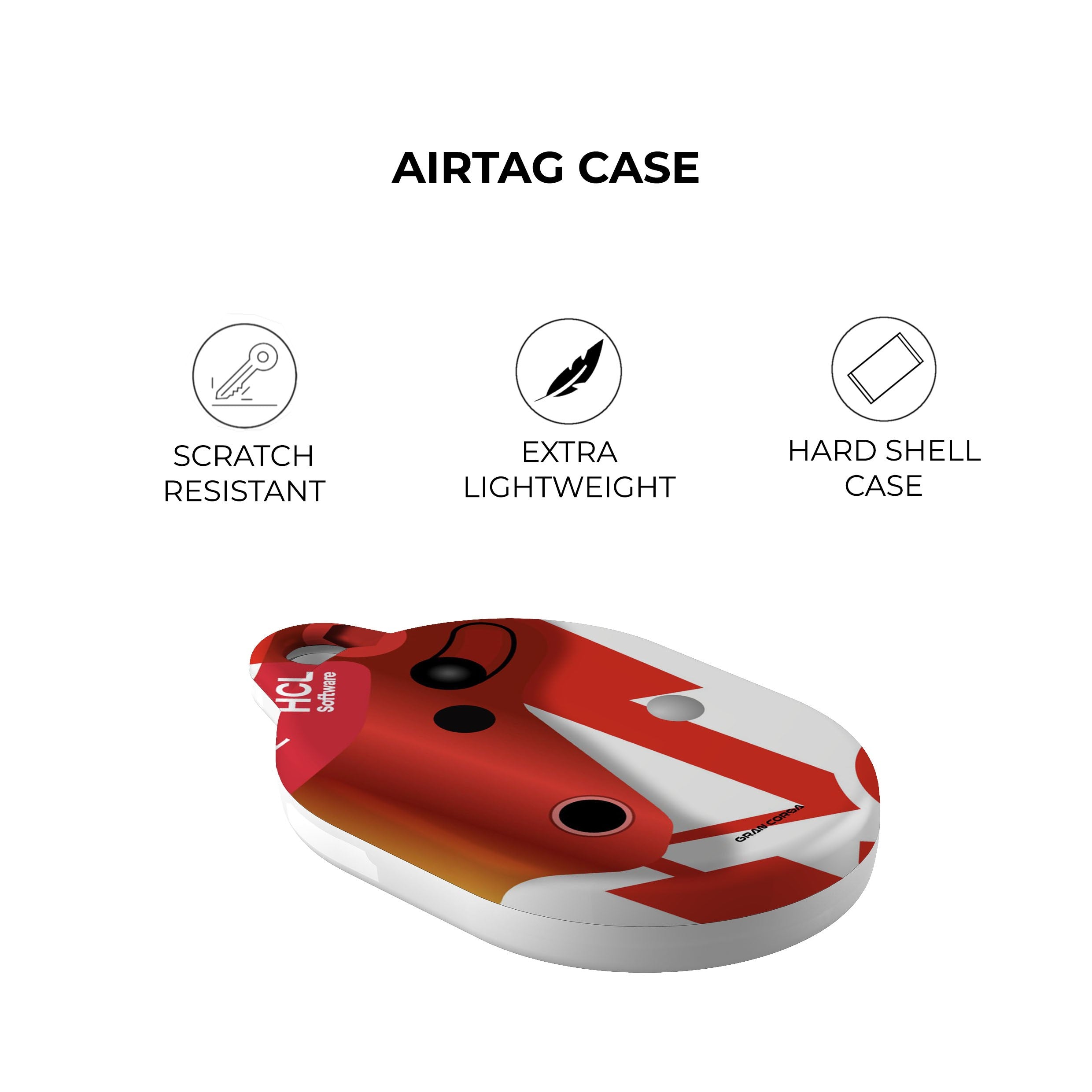 Charles Leclerc F1 Ferrari 2024 Monaco GP Helmet AirTag Holder