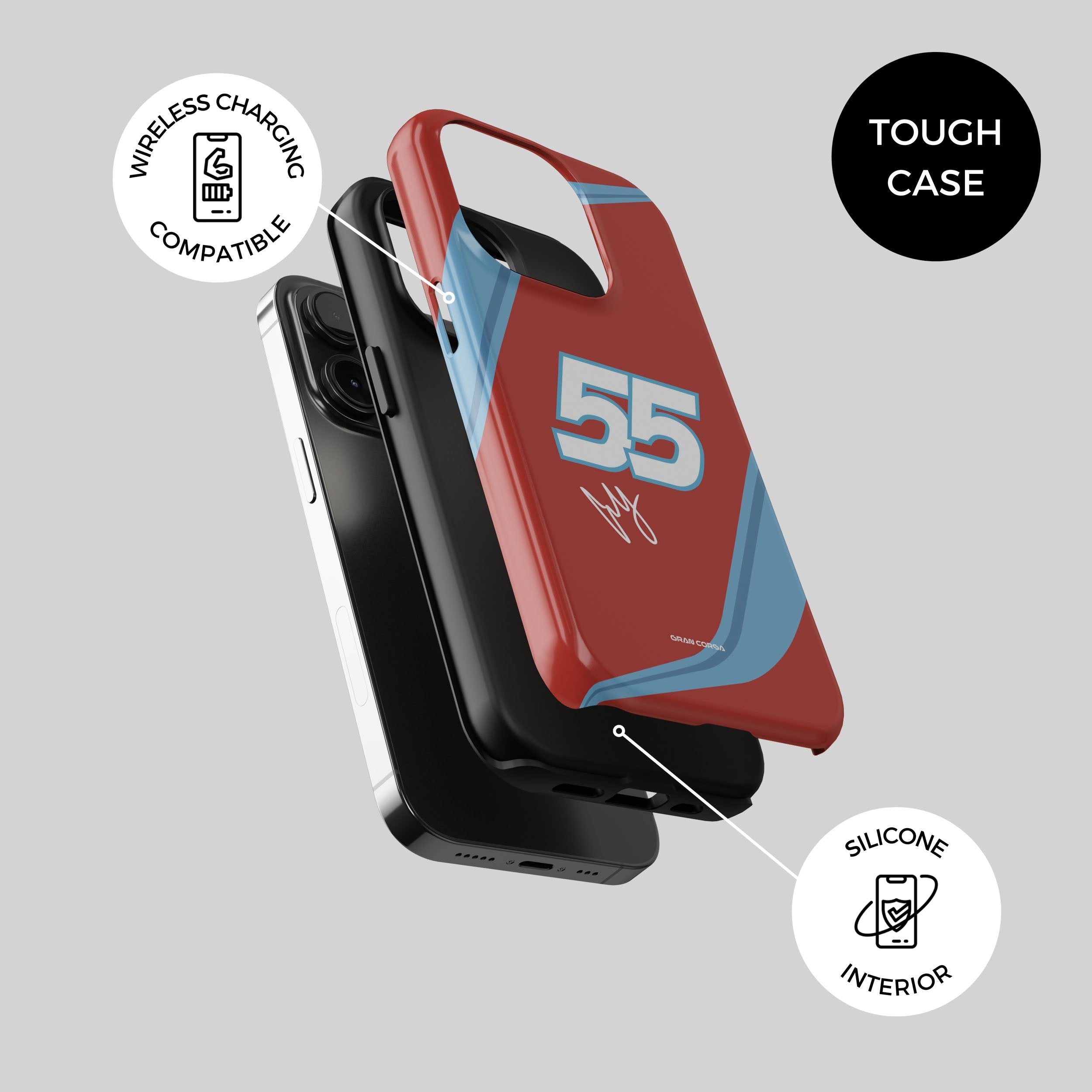 Carlos Sainz Phone Case - 2024 Ferrari Miami GP F1 Livery Protection