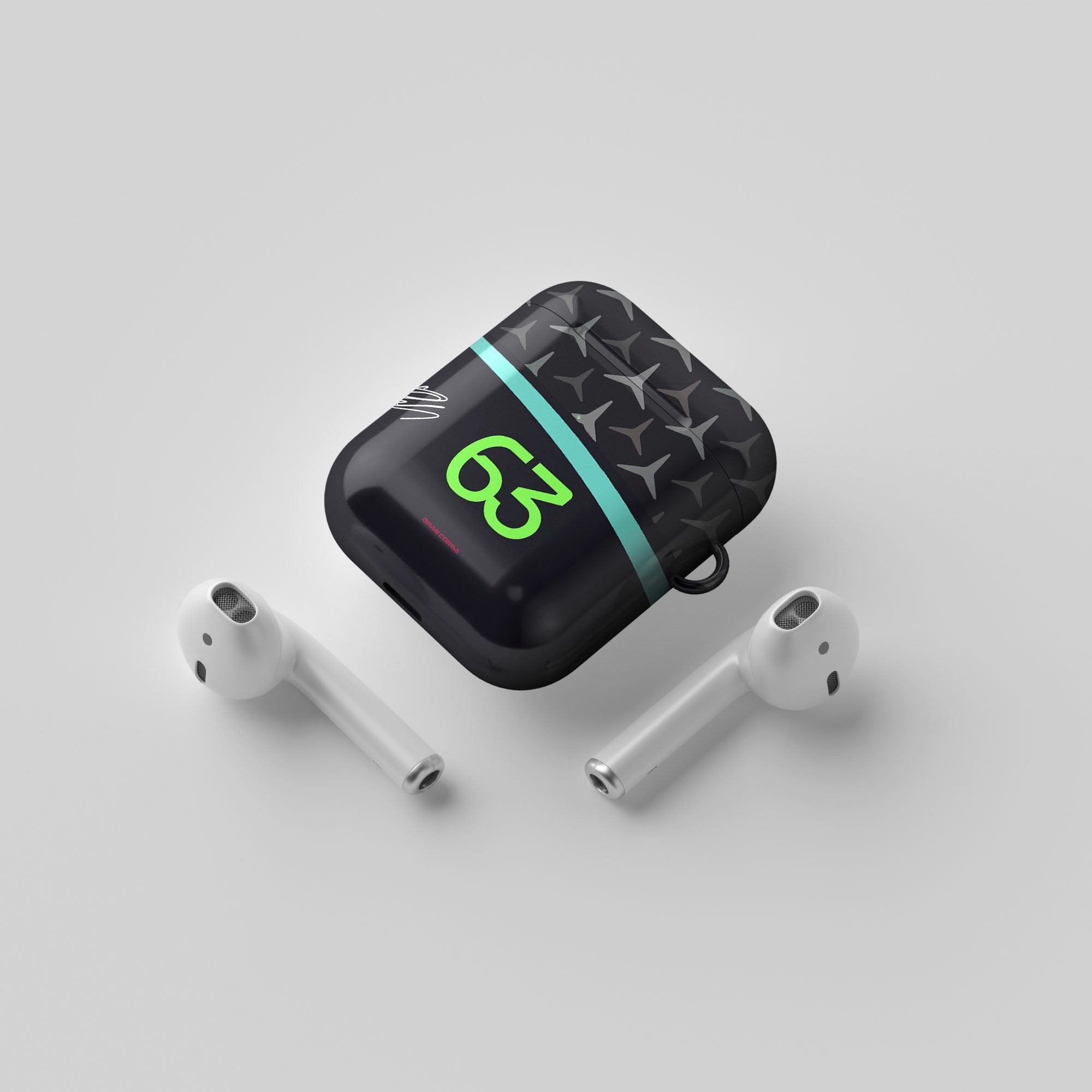 George Russell F1 Mercedes-AMG Petronas 2024 W15 Livery AirPods Case