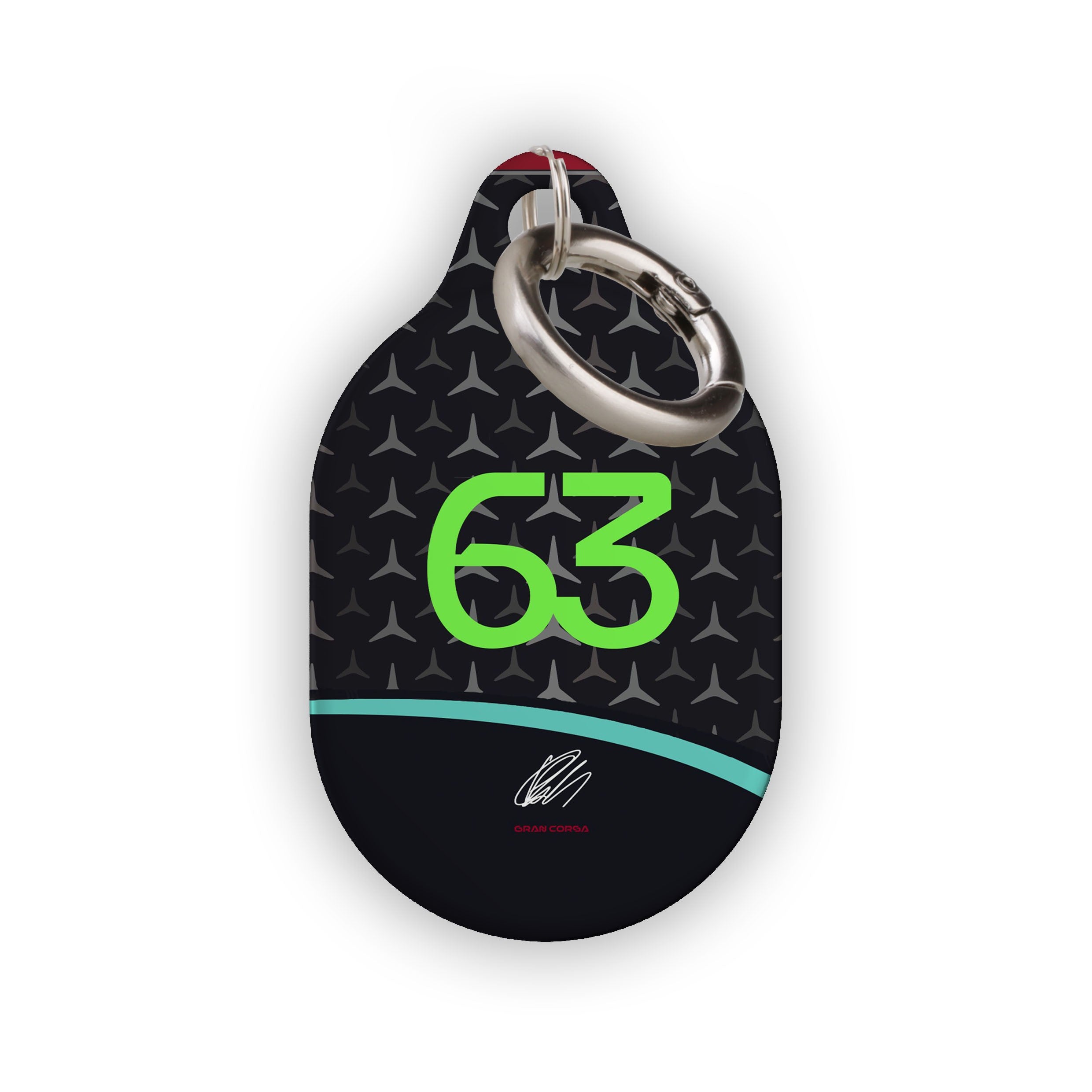 George Russell F1 Mercedes-AMG Petronas 2024 W15 Livery AirTag Holder
